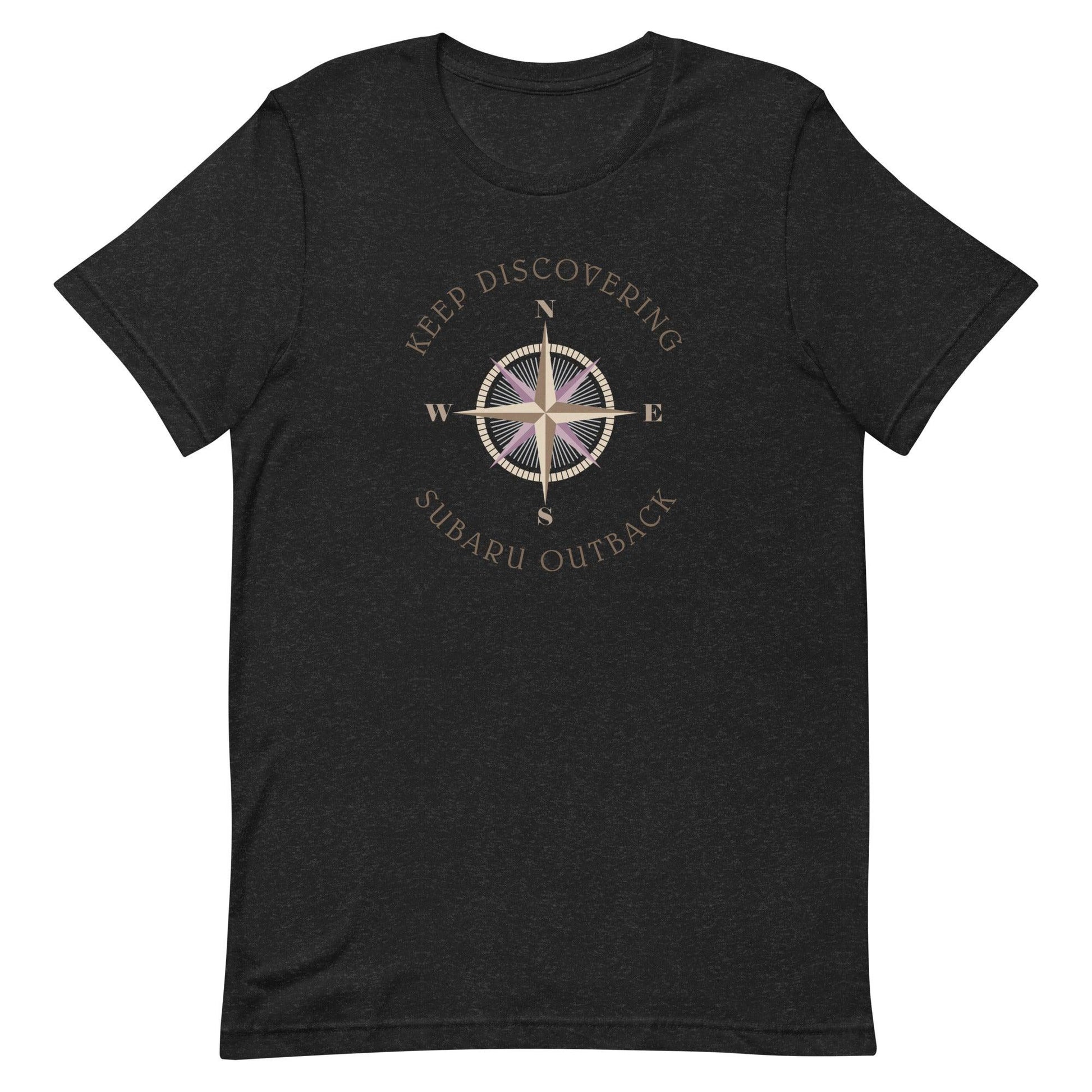 Keep Discovering: Subaru Outback - Unisex t-shirt in black heather