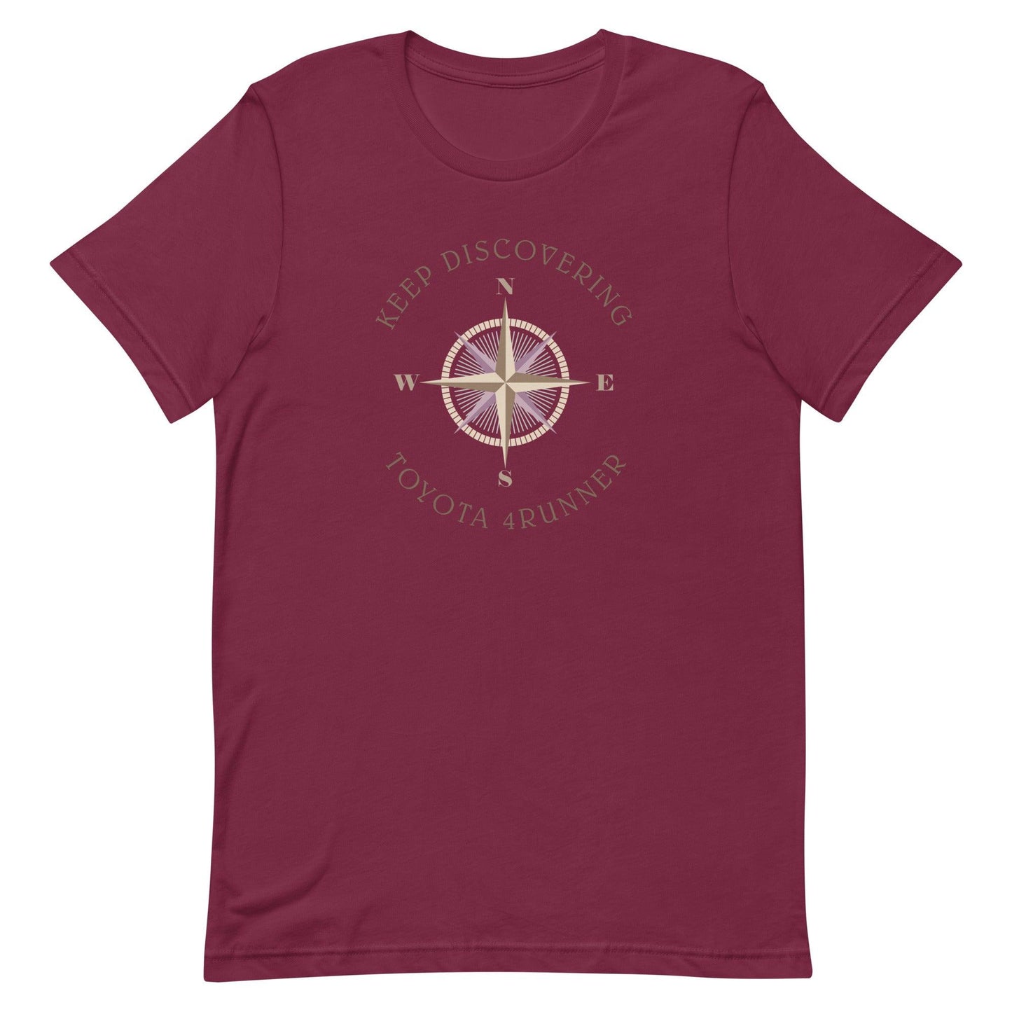 Keep Discovering: Toyota 4Runner - Unisex t-shirt in maroon