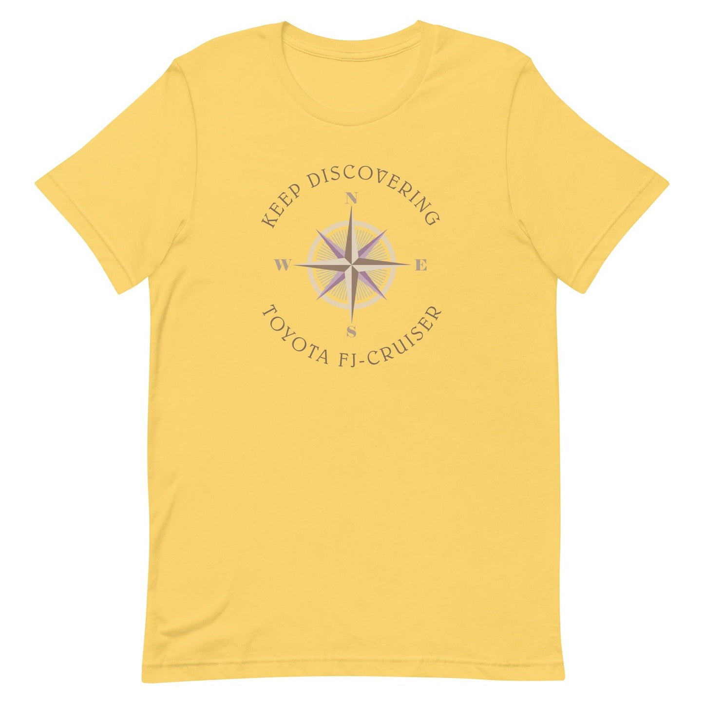 Keep Discovering: Toyota FJ Cruiser - Unisex t-shirt in yellow