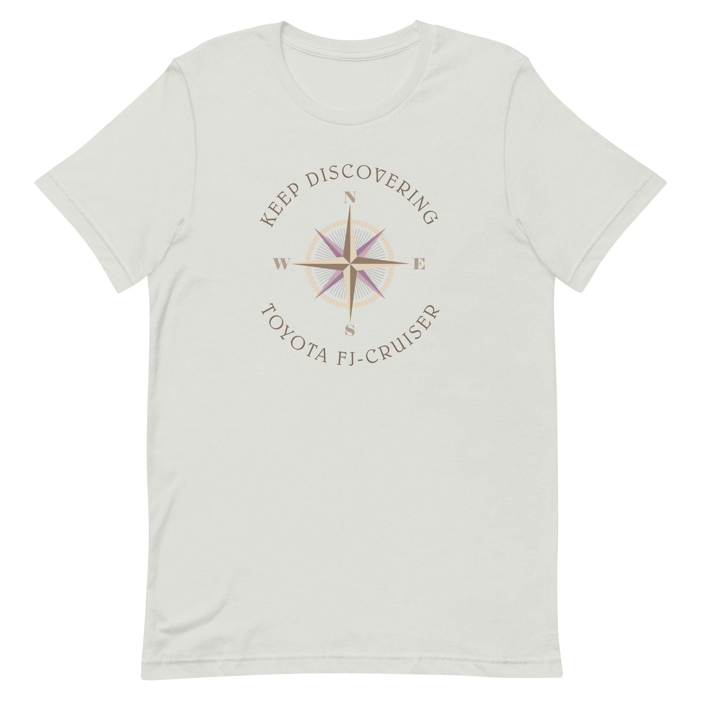 Keep Discovering: Toyota FJ Cruiser - Unisex t-shirt in silver