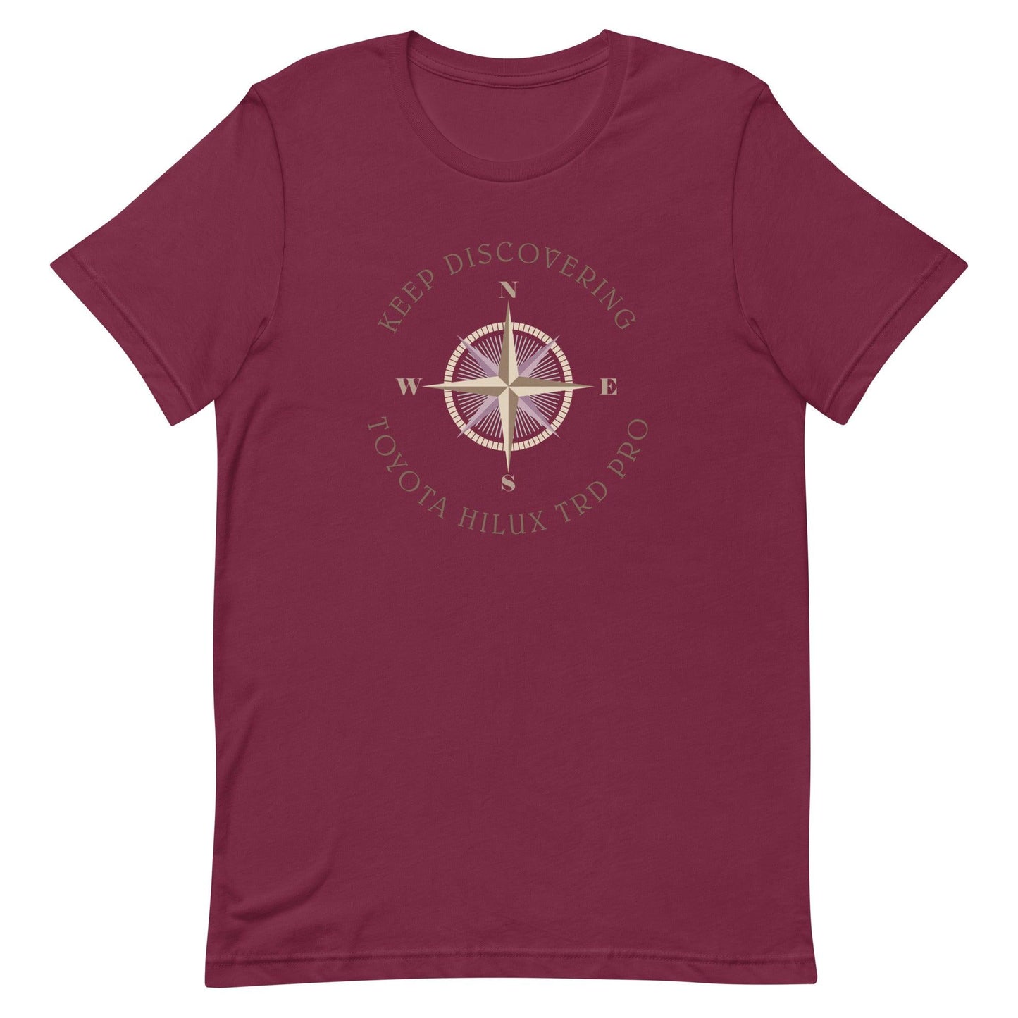 Keep Discovering: Toyota Hilux TRD Pro - Unisex t-shirt in maroon