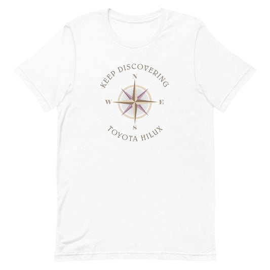 Keep Discovering: Toyota Hilux - Unisex t-shirt in white