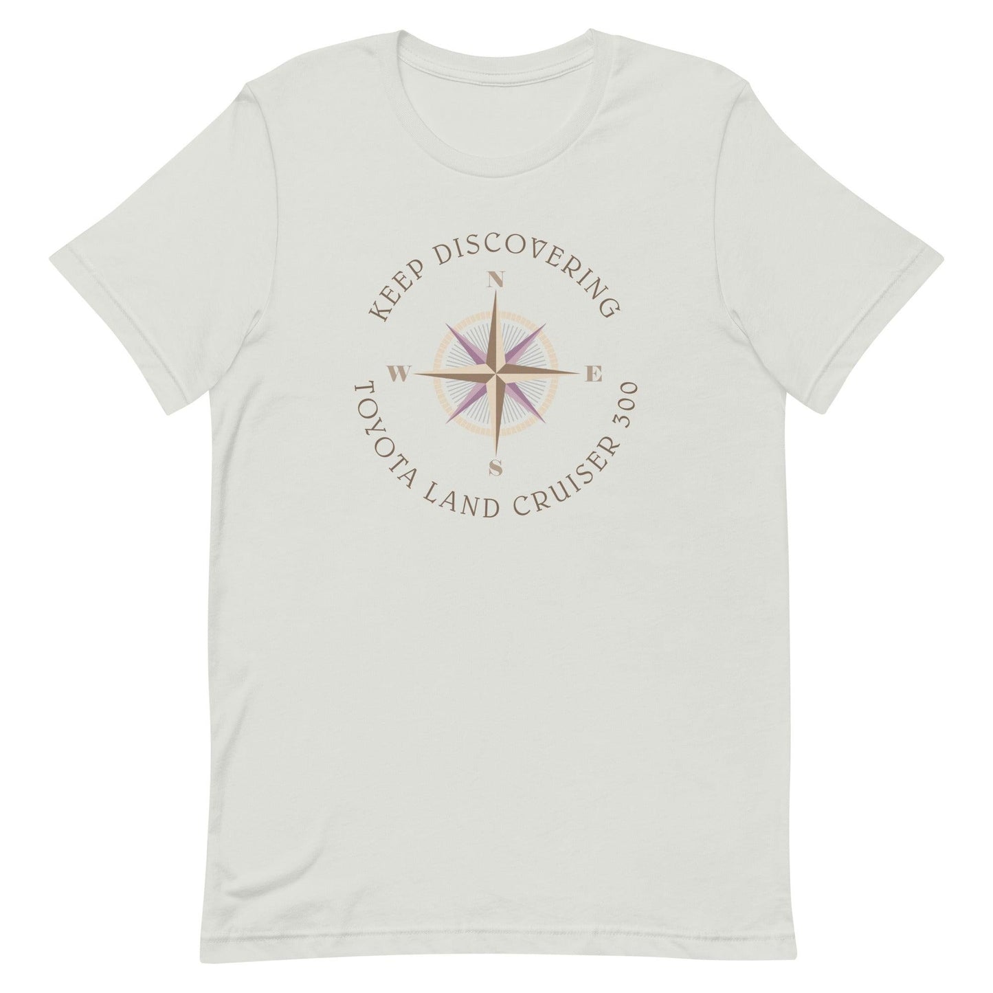 Keep Discovering: Toyota Land Cruiser 300 - Unisex t-shirt in silver