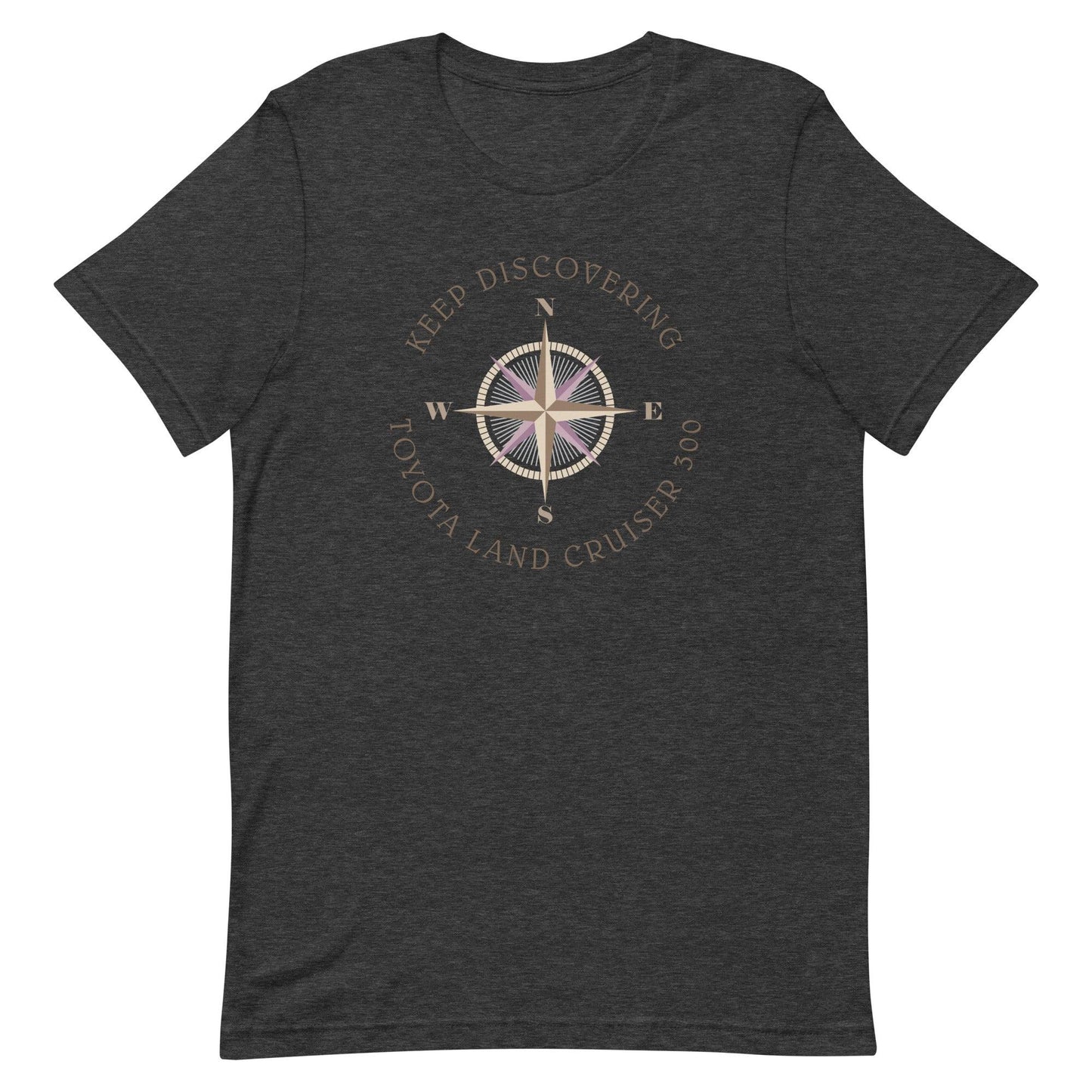 Keep Discovering: Toyota Land Cruiser 300 - Unisex t-shirt in dark grey heather