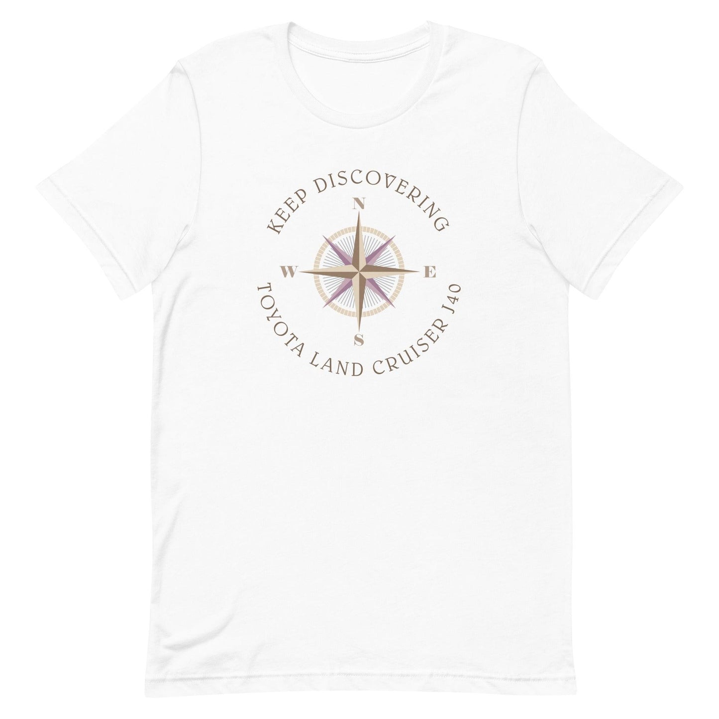 Keep Discovering: Toyota Land Cruiser J40 - Unisex t-shirt in white