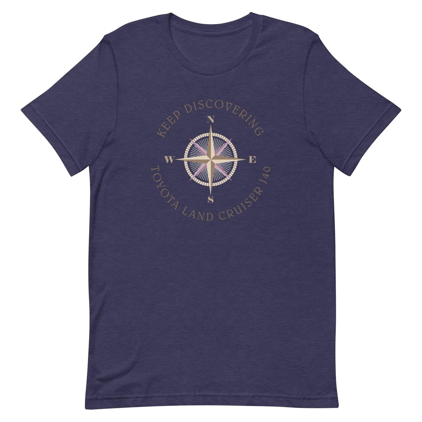 Keep Discovering: Toyota Land Cruiser J40 - Unisex t-shirt in heather midnight navy