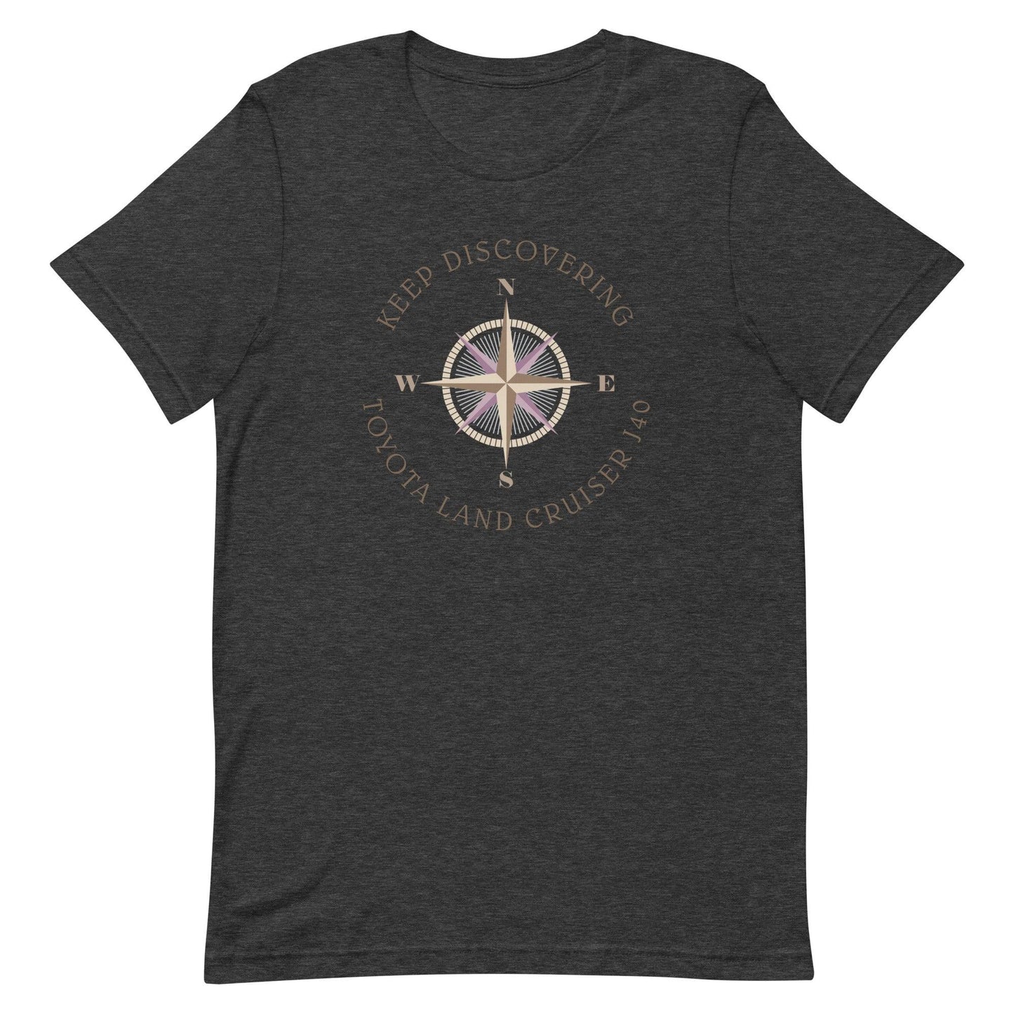 Keep Discovering: Toyota Land Cruiser J40 - Unisex t-shirt in dark grey heather