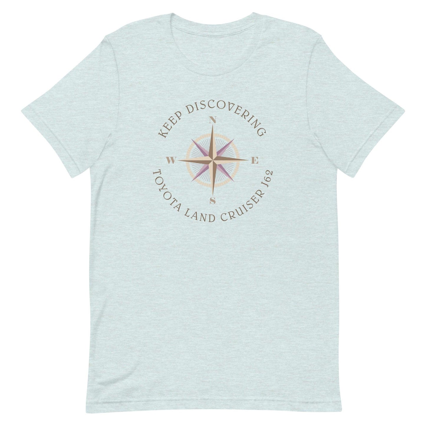 Keep Discovering: Toyota Land Cruiser J62 - Unisex t-shirt in heather prism ice blue