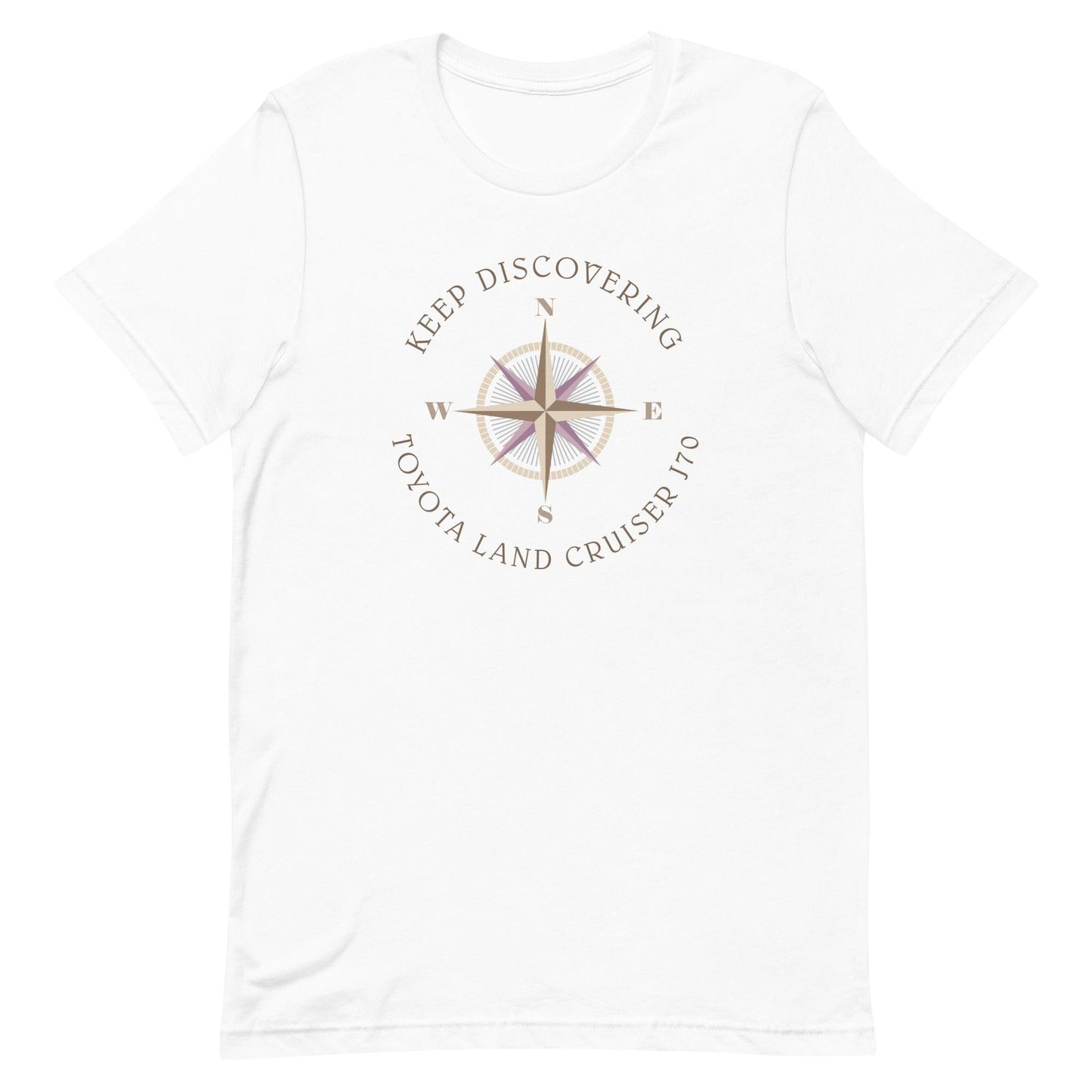 Keep Discovering: Toyota Land Cruiser J70 - Unisex t-shirt in white