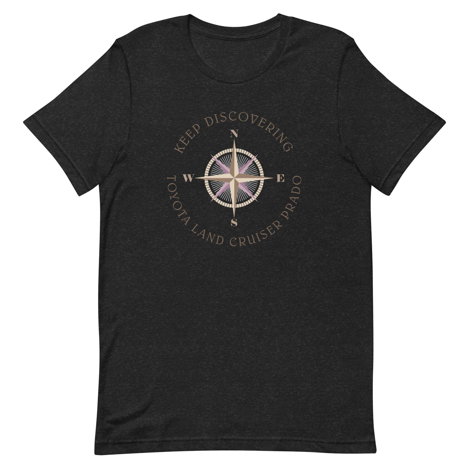 Keep Discovering: Toyota Land Cruiser Prado - Unisex t-shirt in black heather