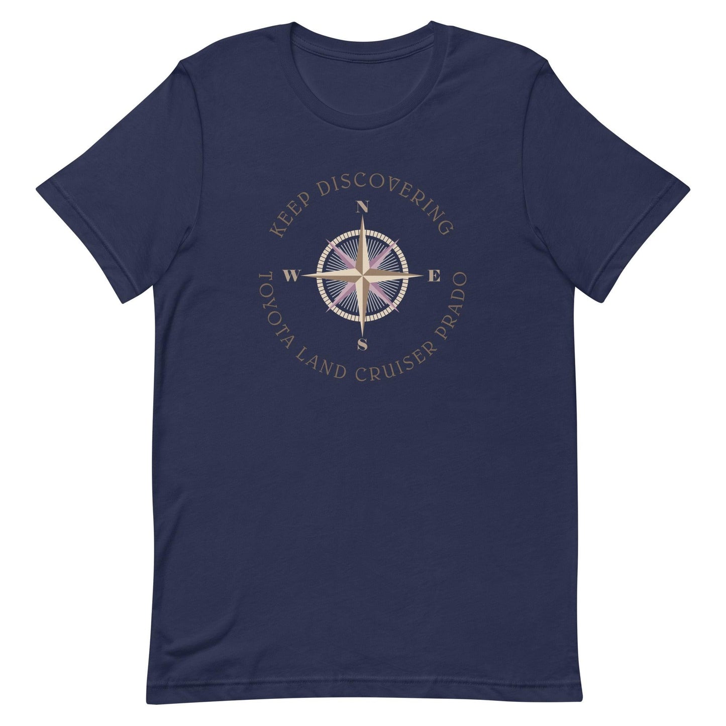 Keep Discovering: Toyota Land Cruiser Prado - Unisex t-shirt in navy