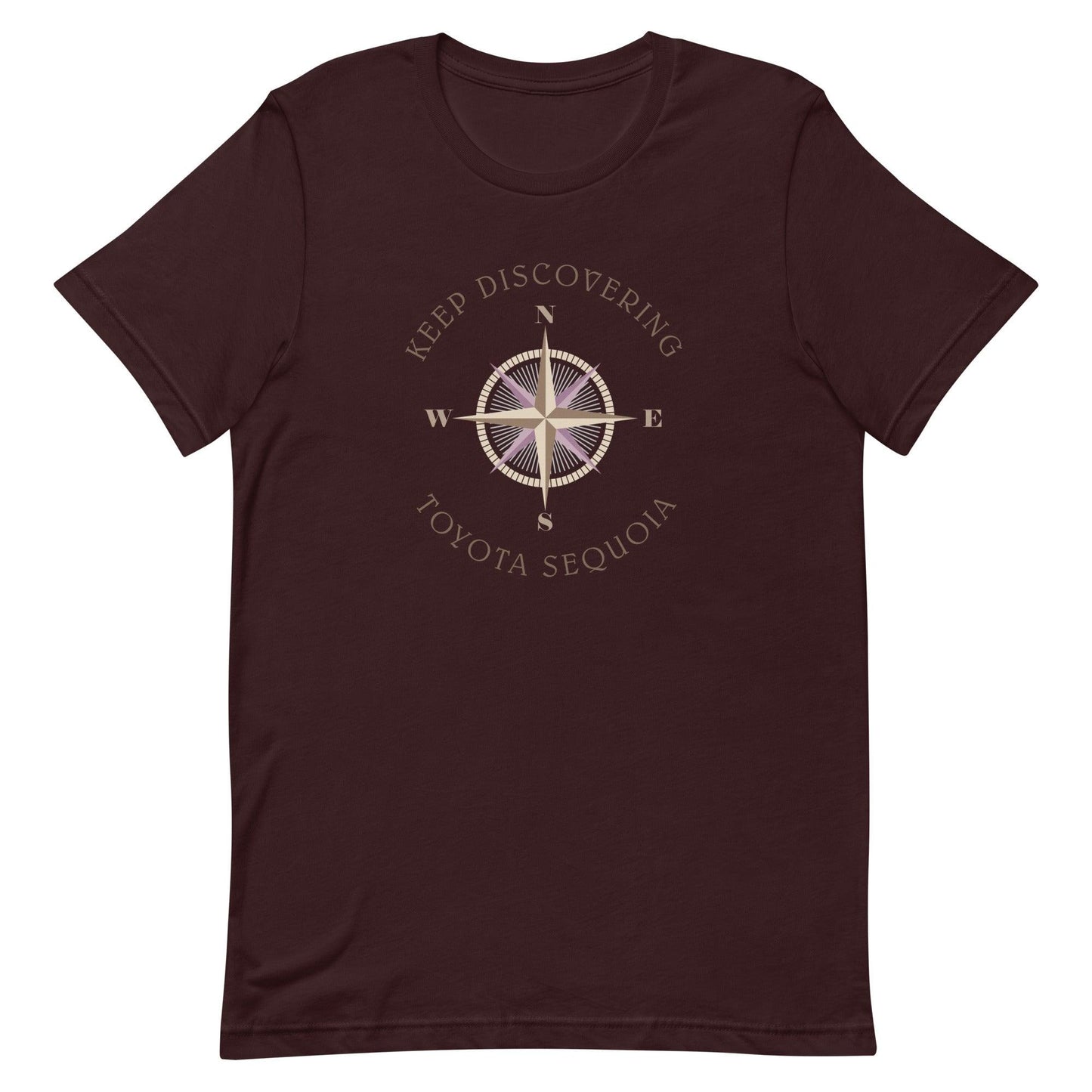 Keep Discovering: Toyota Sequoia - Unisex t-shirt in oxblood black