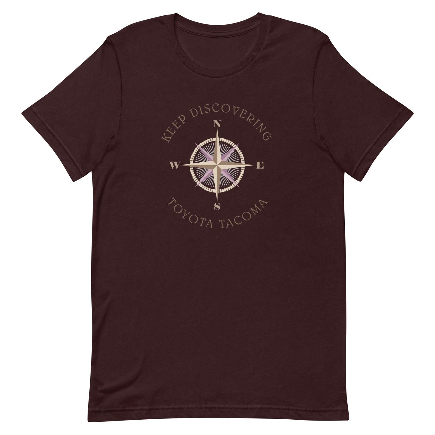 Keep Discovering: Toyota Tacoma - Unisex t-shirt in oxblood black