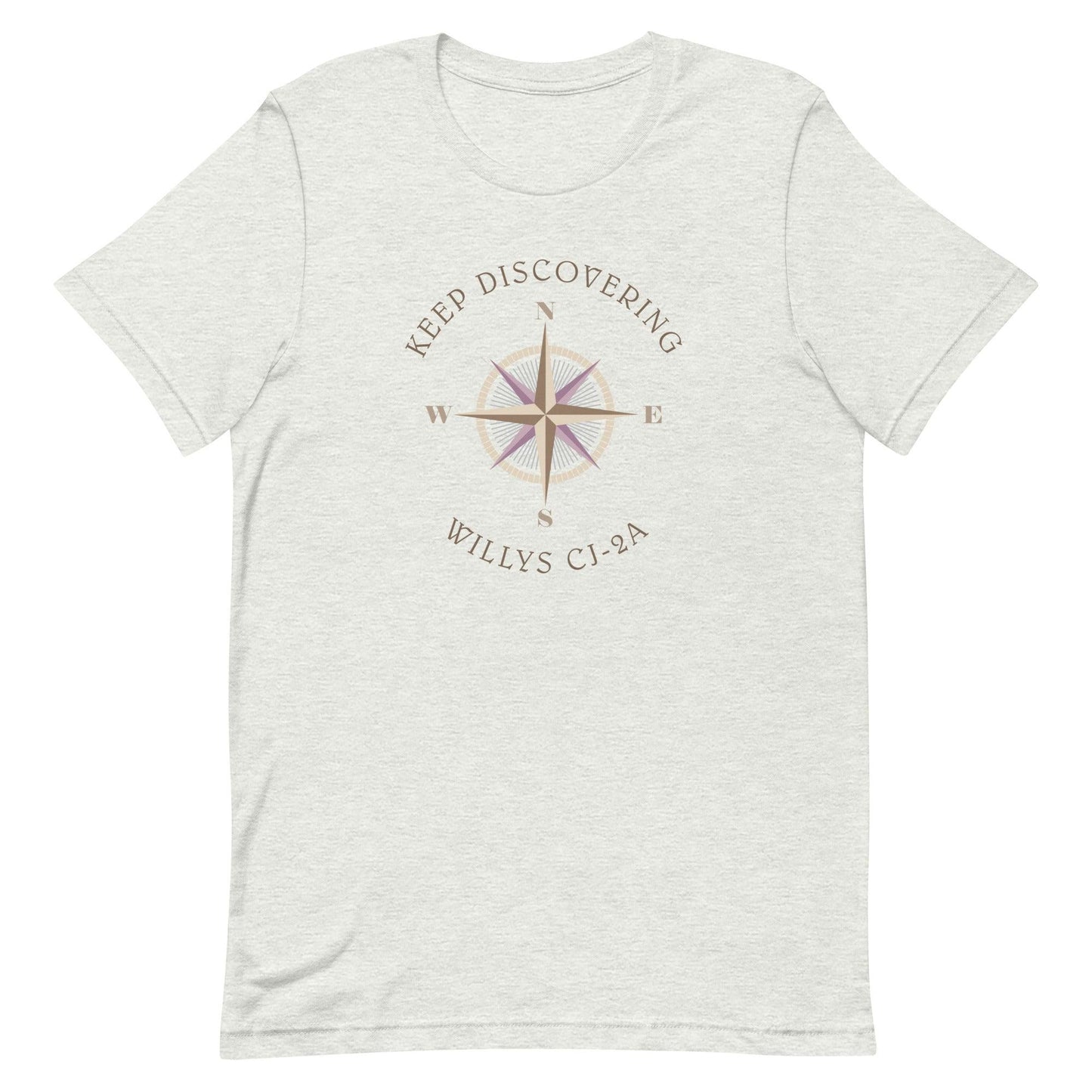 Keep Discovering: Willys CJ-2A - Unisex t-shirt in ash