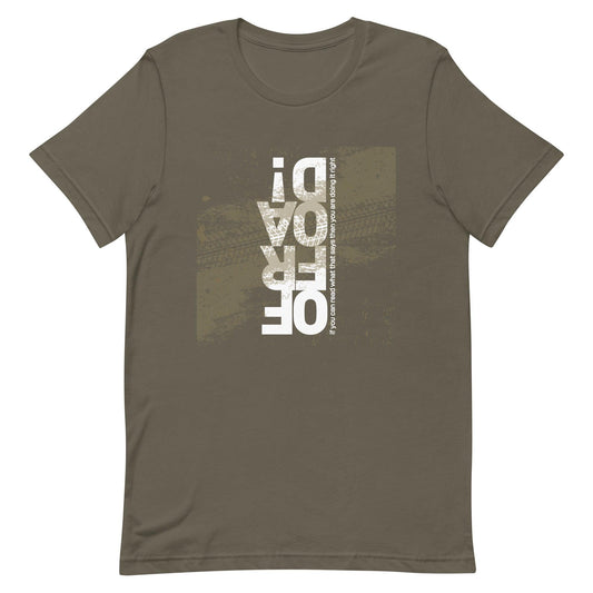 Offroad, if you can read what that ... (white) - Unisex t-shirt in army