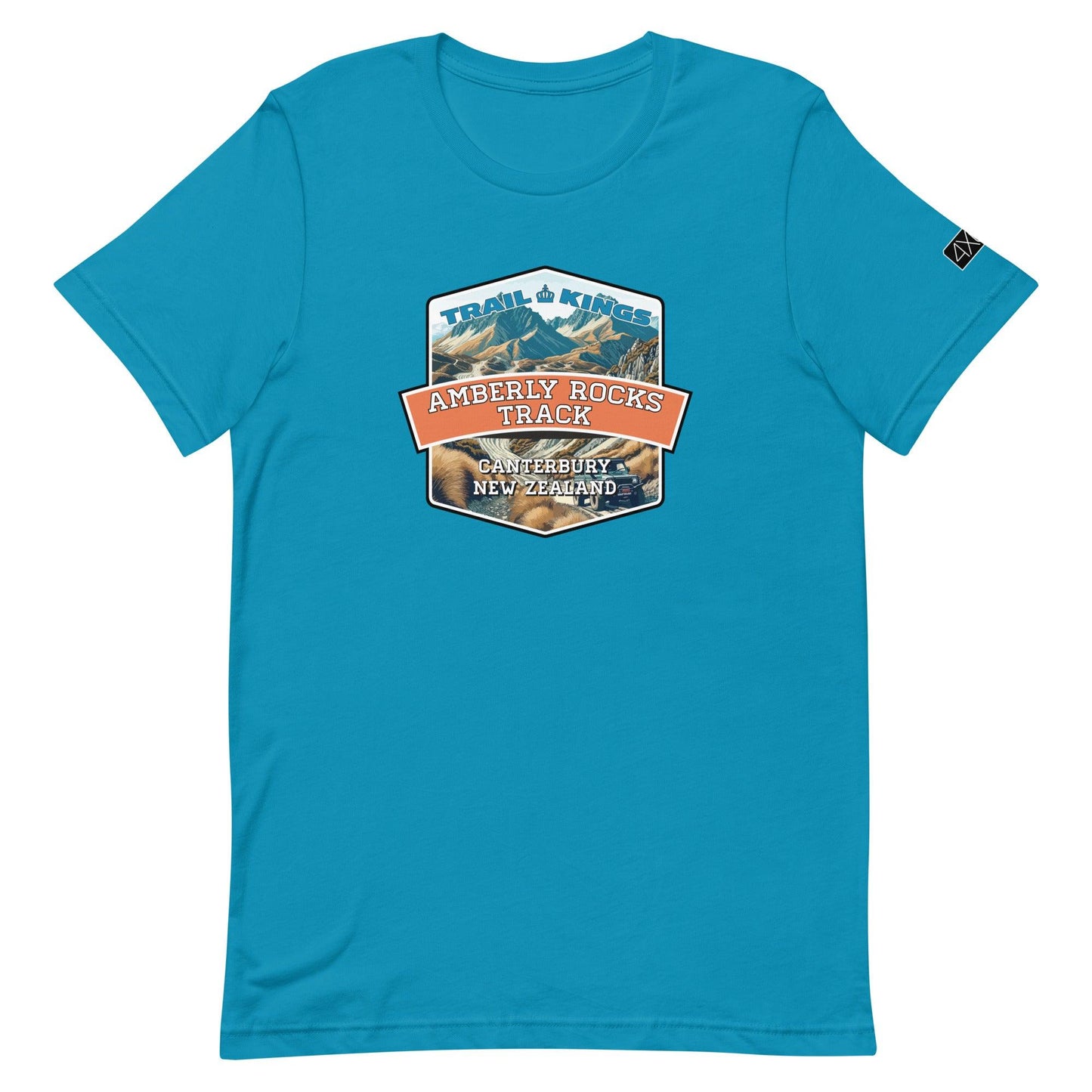 Trail Kings: Amberly Rocks Track - Unisex t-shirt in aqua