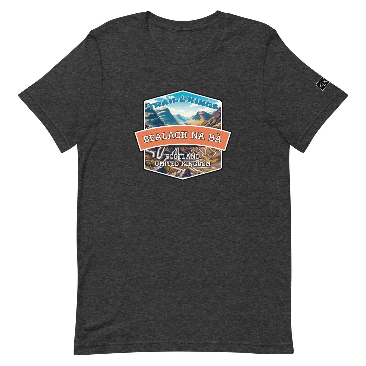 Trail Kings: Bealach Na Bà - Unisex t-shirt in dark grey heather