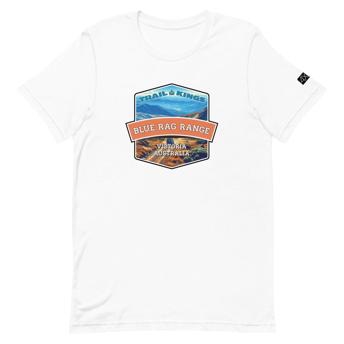 Trail Kings: Blue Rag Range - Unisex t-shirt in white