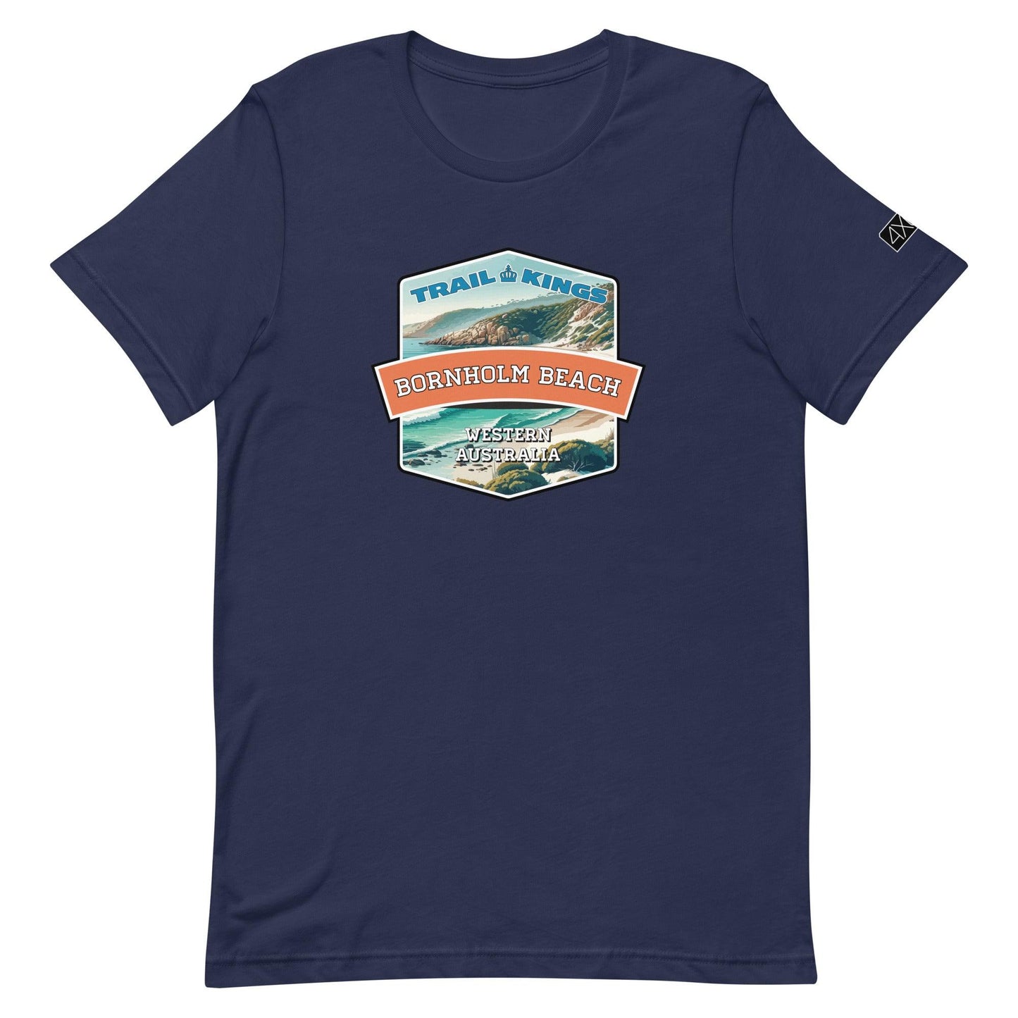 Trail Kings: Bornholm Beach - Unisex t-shirt in navy