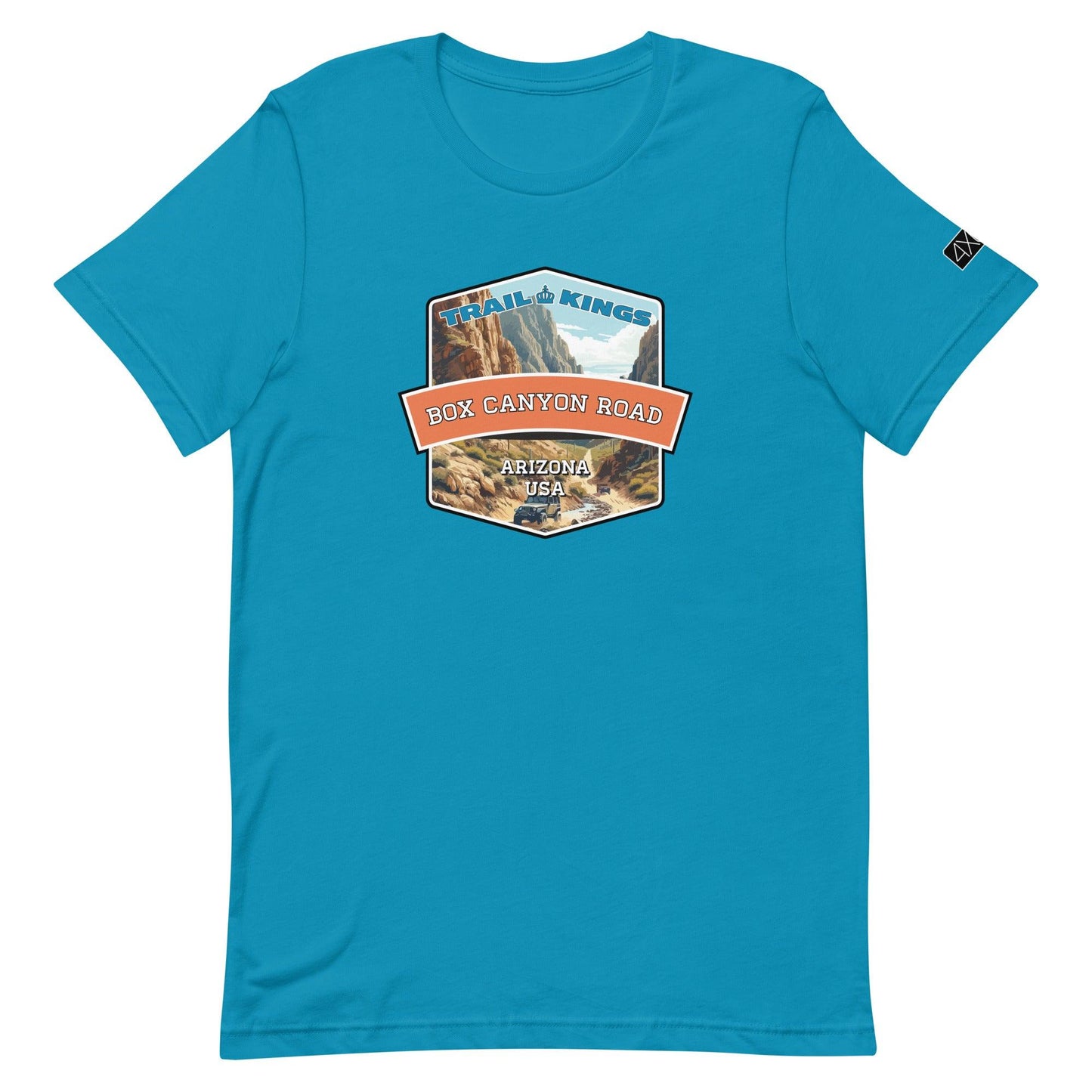 Trail Kings: Box Canyon Road - Unisex t-shirt in aqua