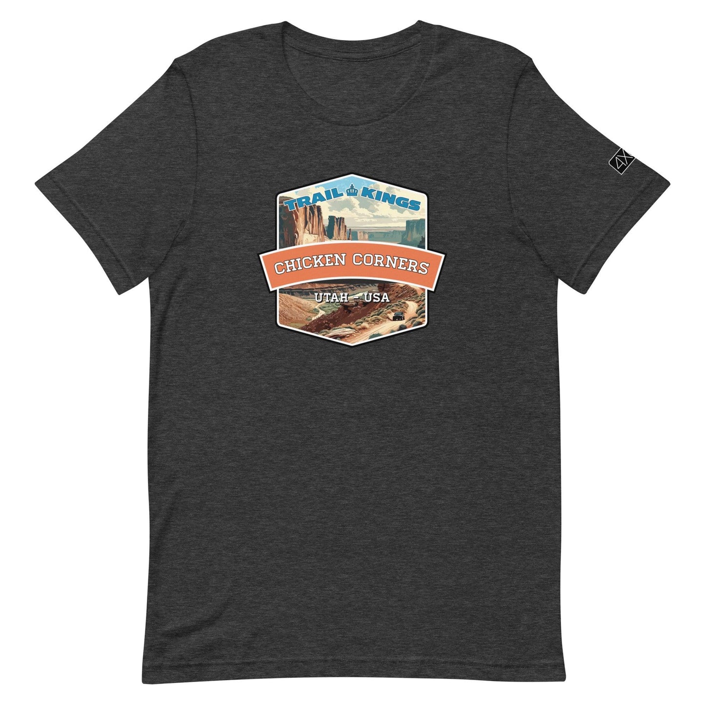 Trail Kings: Chicken Corners - Unisex t-shirt in dark grey heather