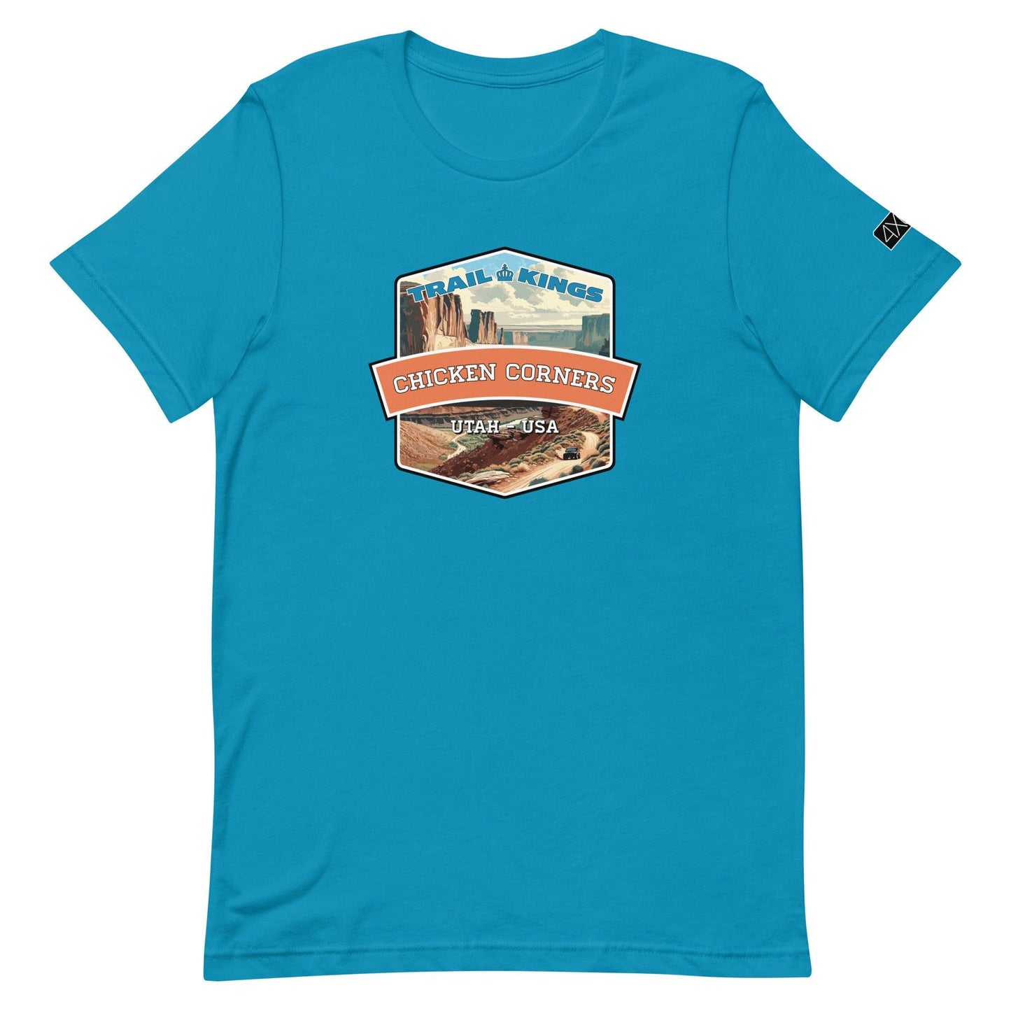 Trail Kings: Chicken Corners - Unisex t-shirt in aqua