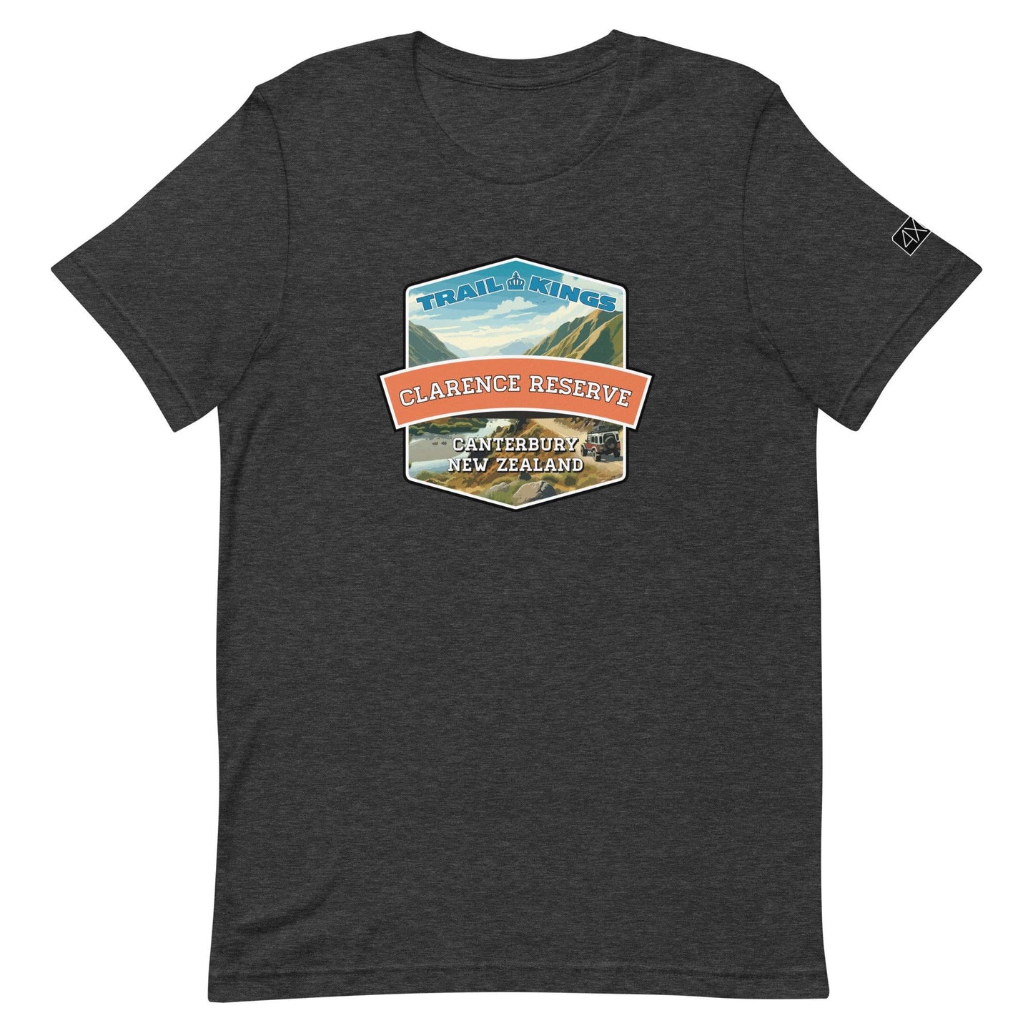 Trail Kings: Clarence Reserve - Unisex t-shirt in dark grey heather