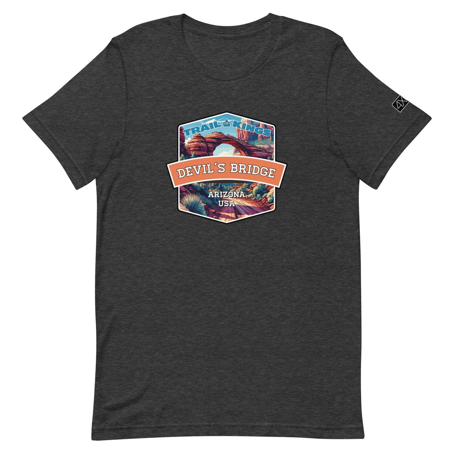 Trail Kings: Devil's Bridge Trail - Unisex t-shirt in dark grey heather