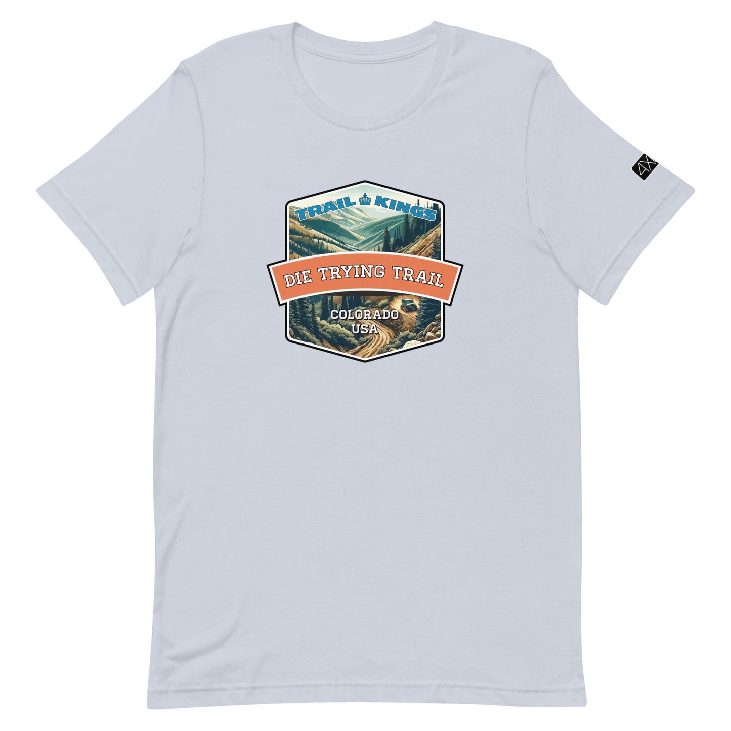 Trail Kings: Die Trying Trail - Unisex t-shirt in light blue