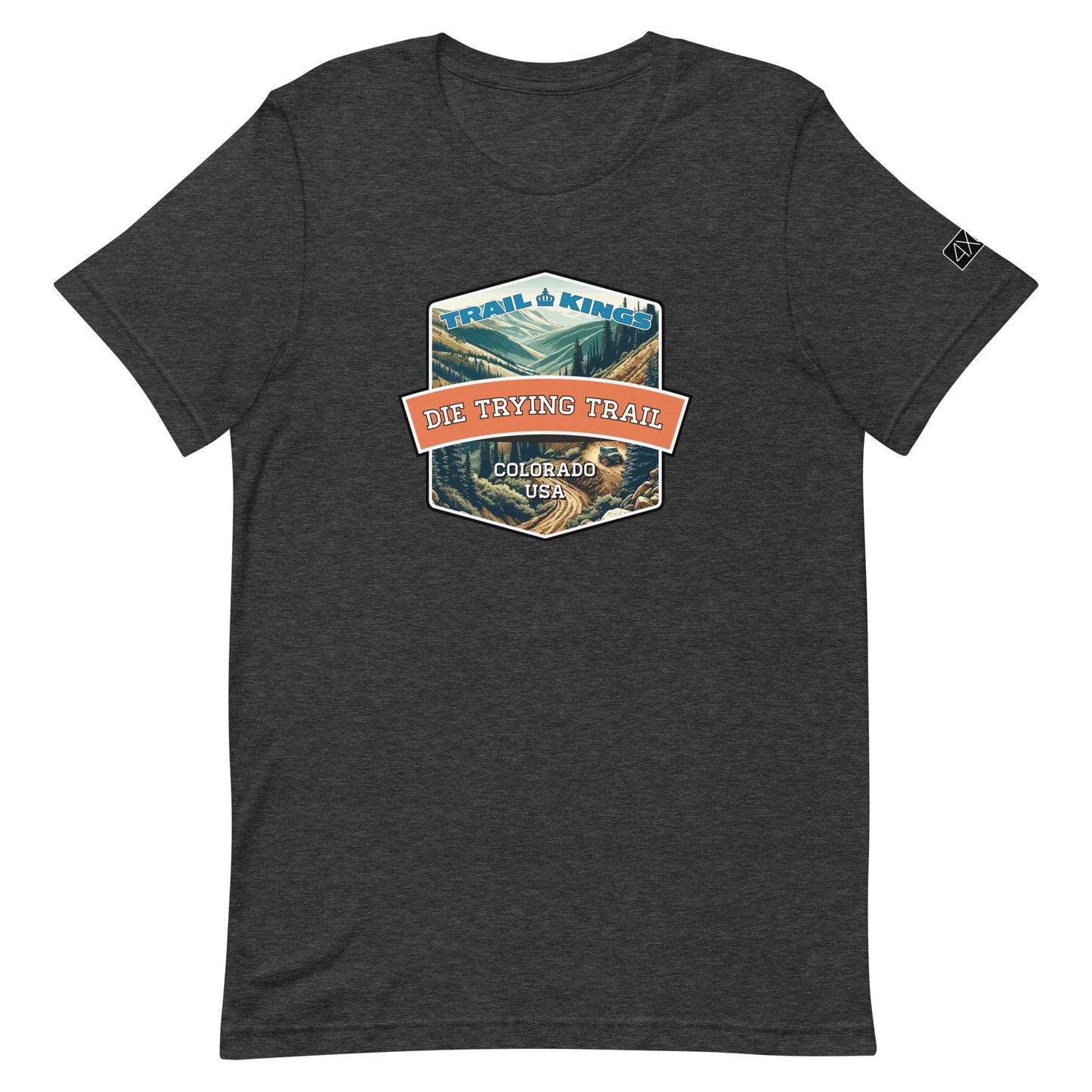 Trail Kings: Die Trying Trail - Unisex t-shirt in dark grey heather