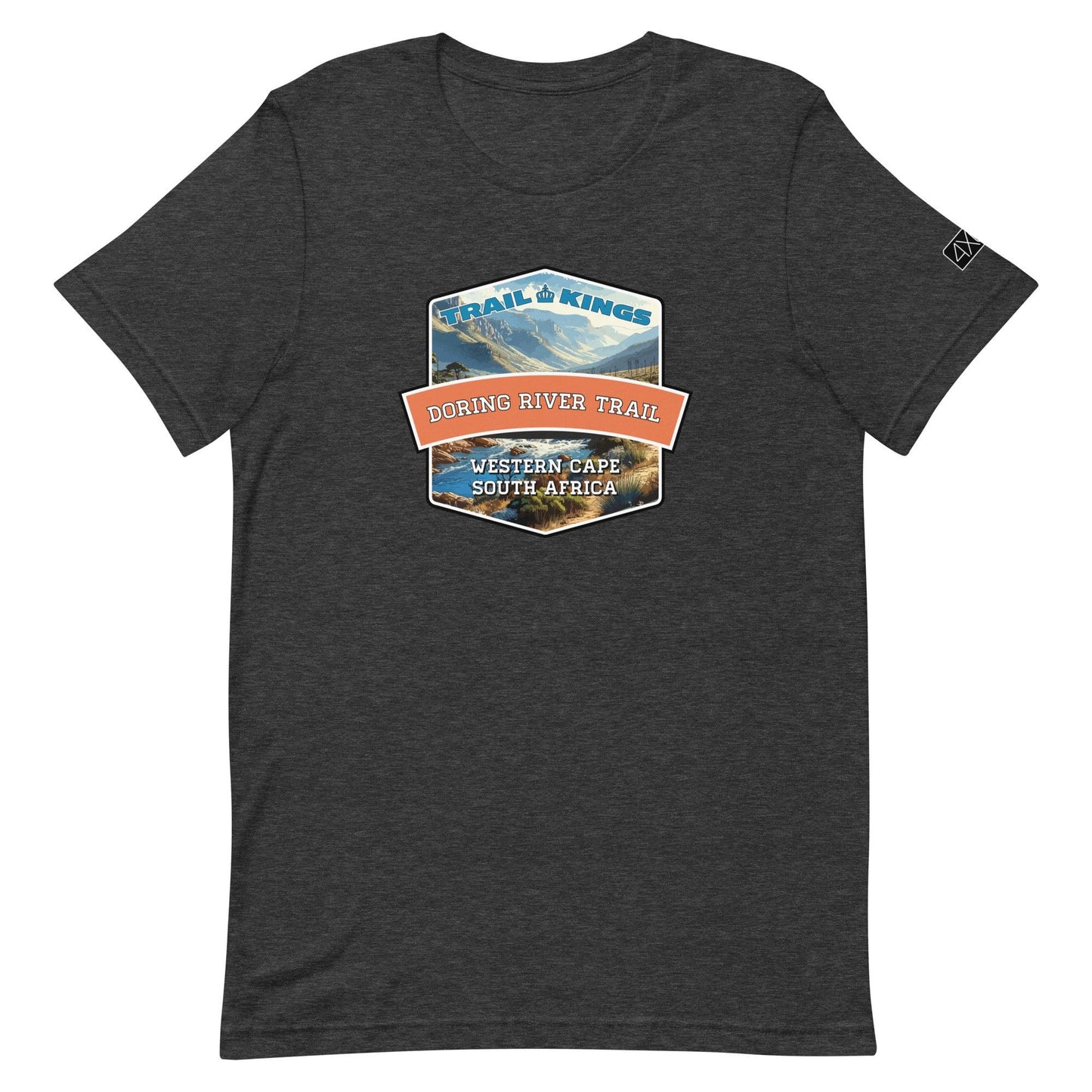 Trail Kings: Doring River Trail - Unisex t-shirt in dark grey heather