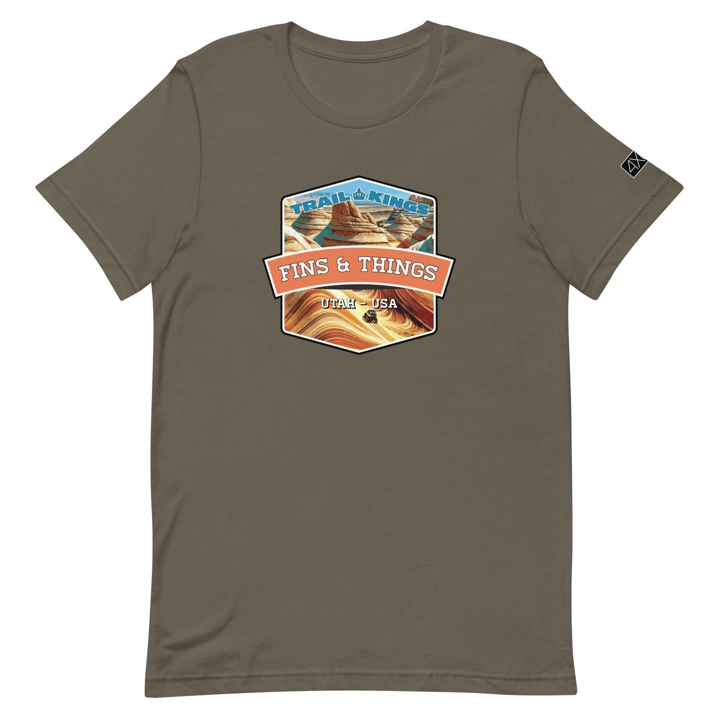 Trail Kings: Fins & Things - Unisex t-shirt in army