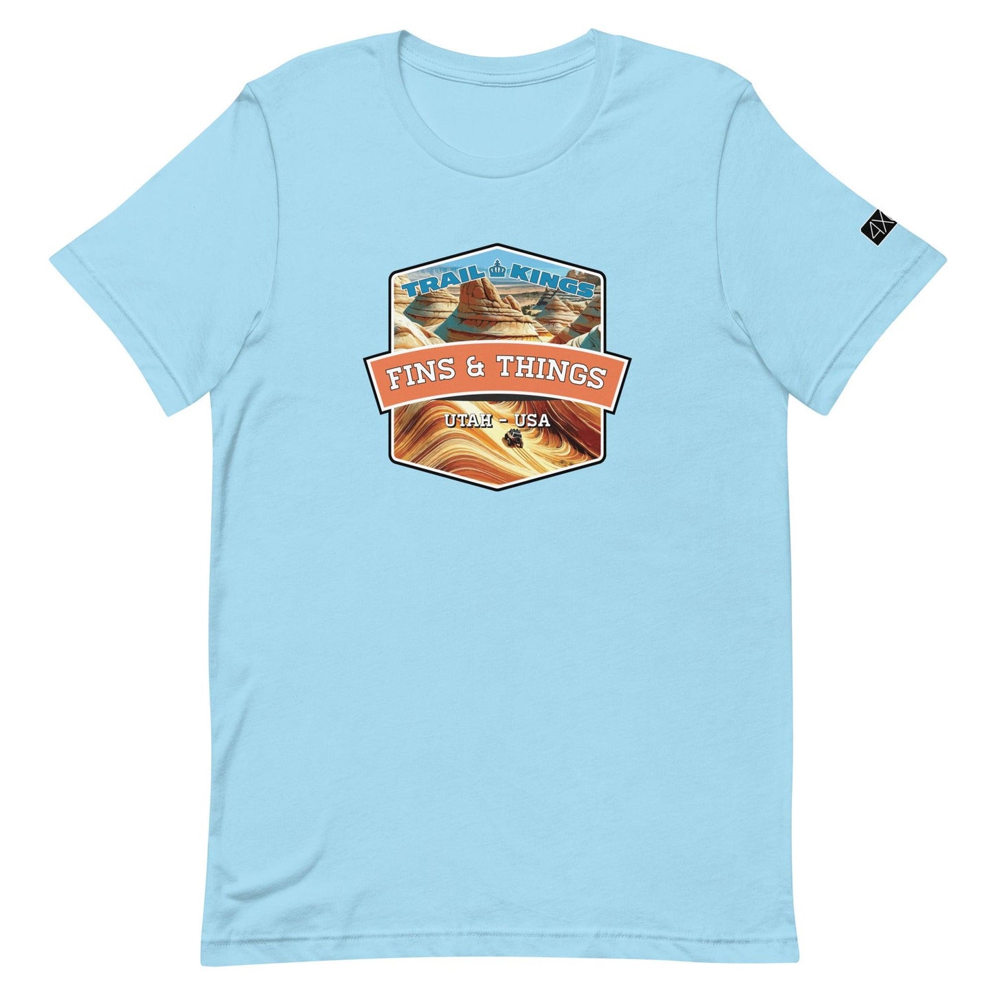 Trail Kings: Fins & Things - Unisex t-shirt in ocean blue