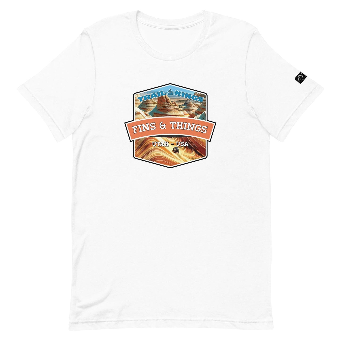 Trail Kings: Fins & Things - Unisex t-shirt in white