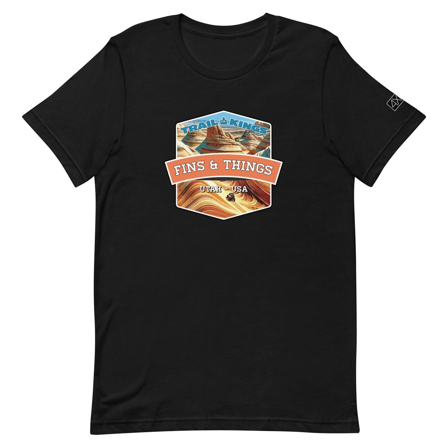 Trail Kings: Fins & Things - Unisex t-shirt in black