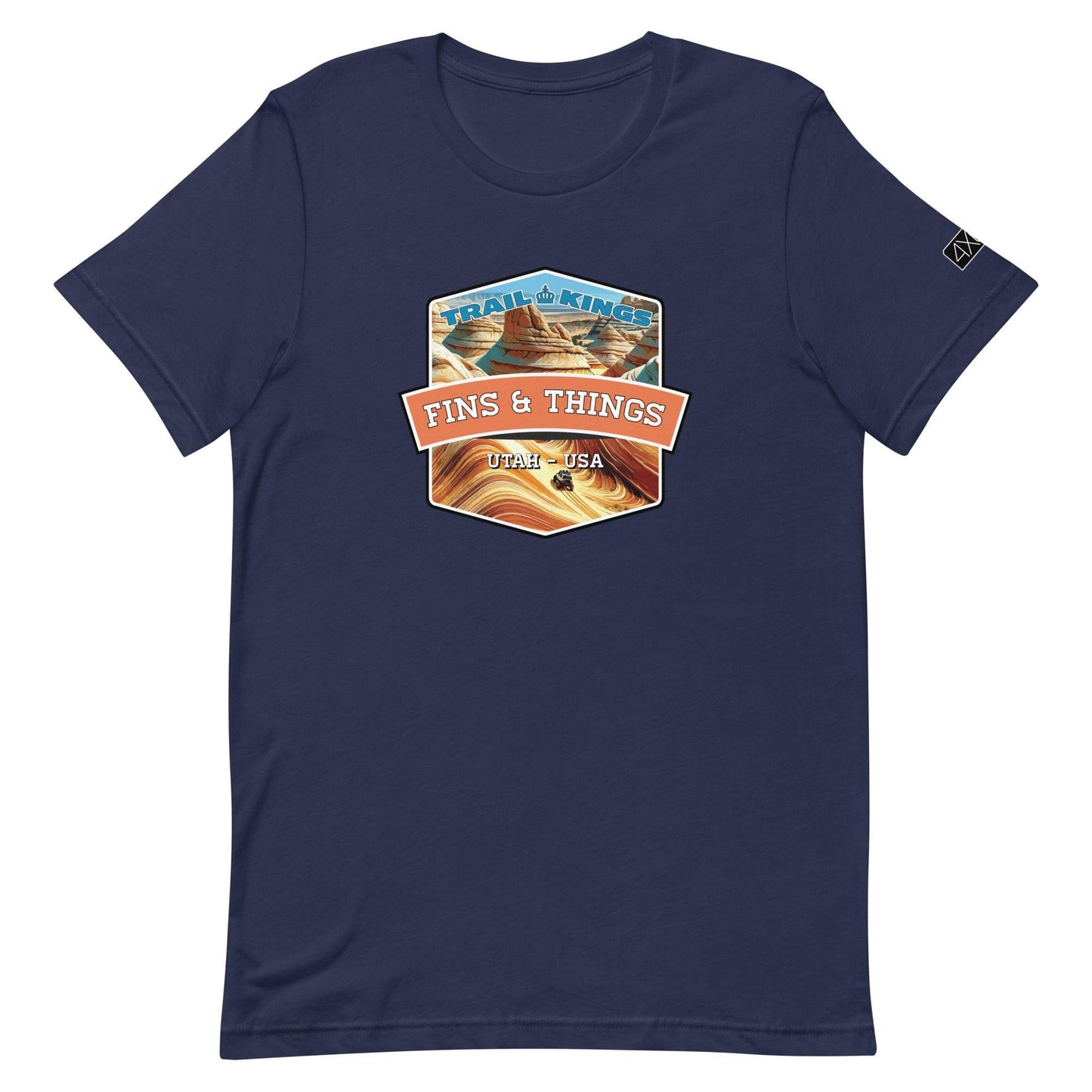 Trail Kings: Fins & Things - Unisex t-shirt in navy