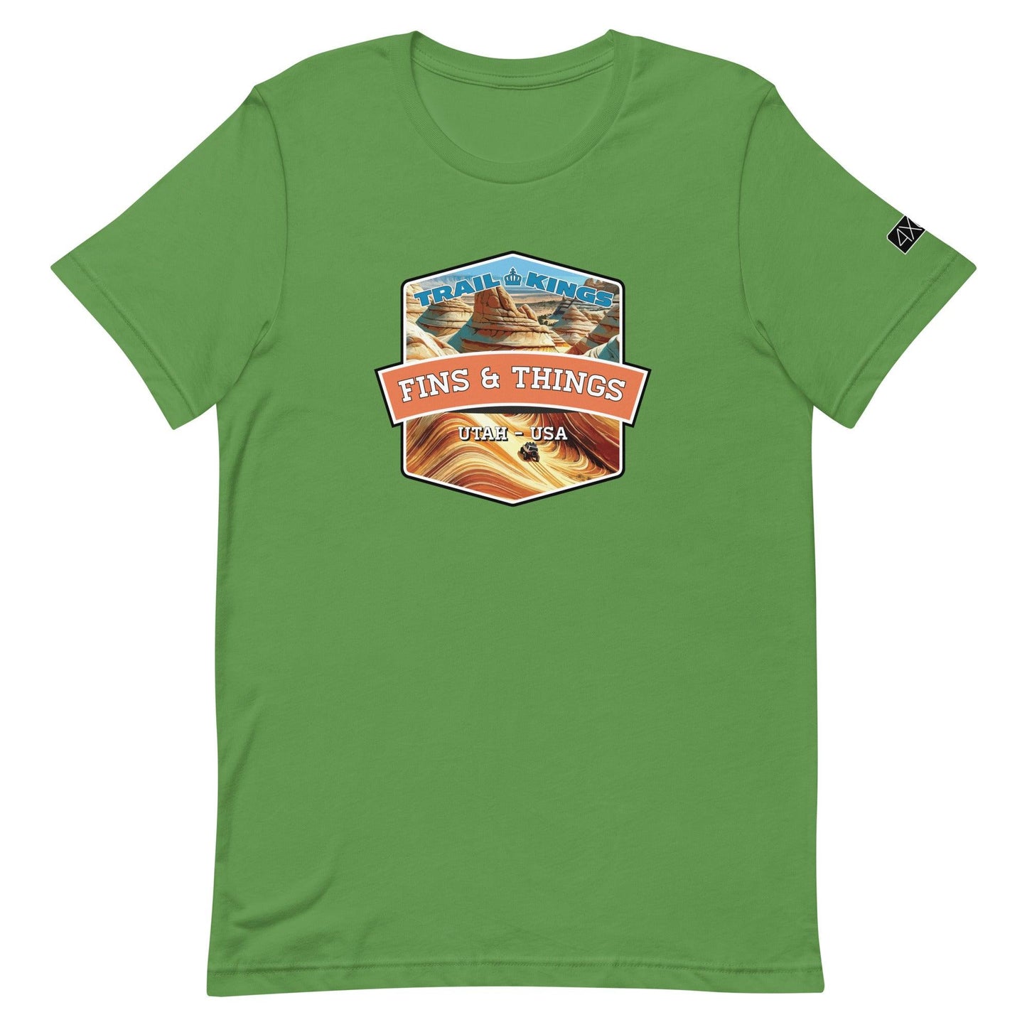 Trail Kings: Fins & Things - Unisex t-shirt in leaf