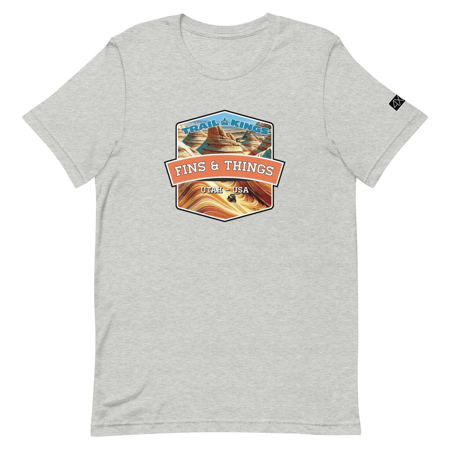 Trail Kings: Fins & Things - Unisex t-shirt in athletic heather