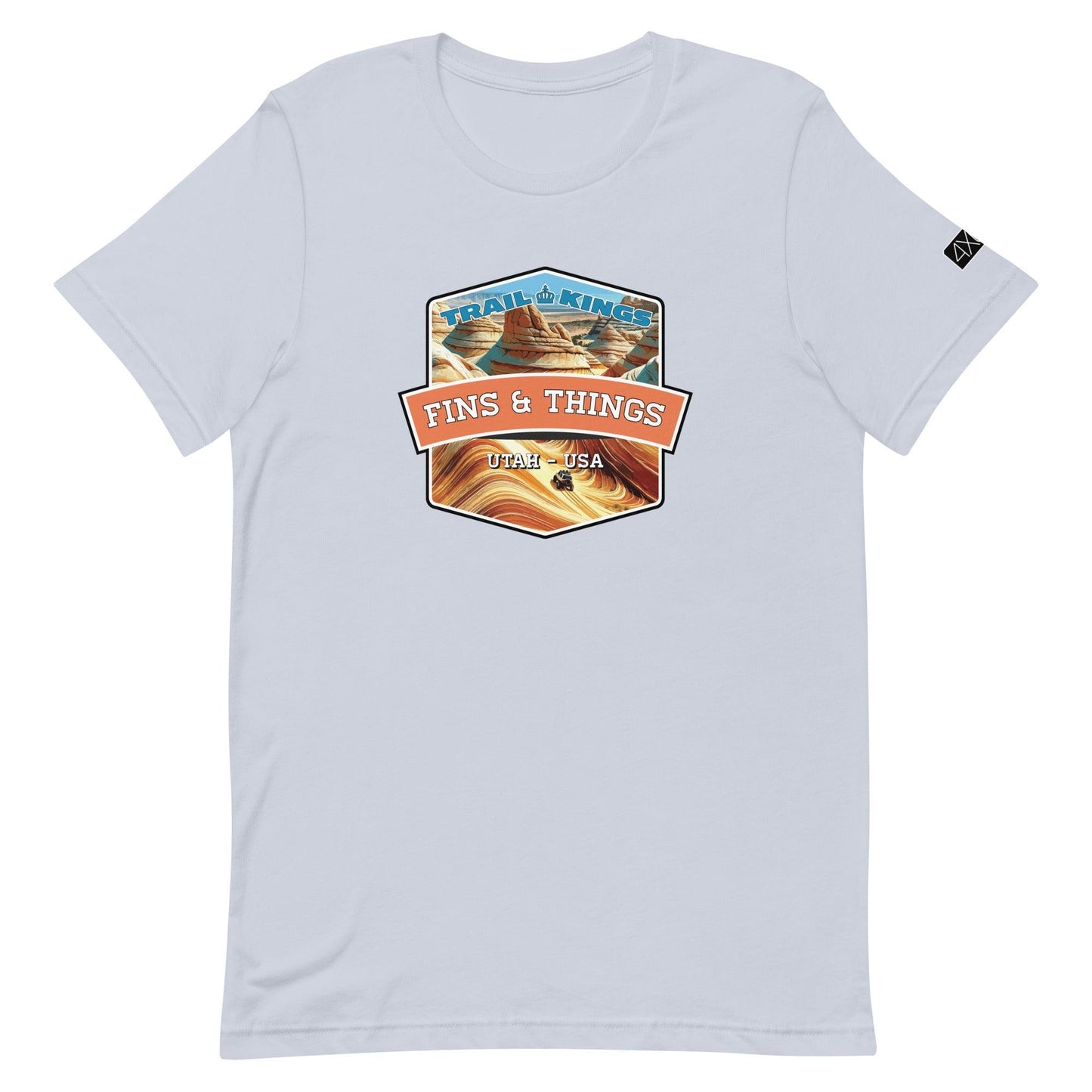 Trail Kings: Fins & Things - Unisex t-shirt in light blue