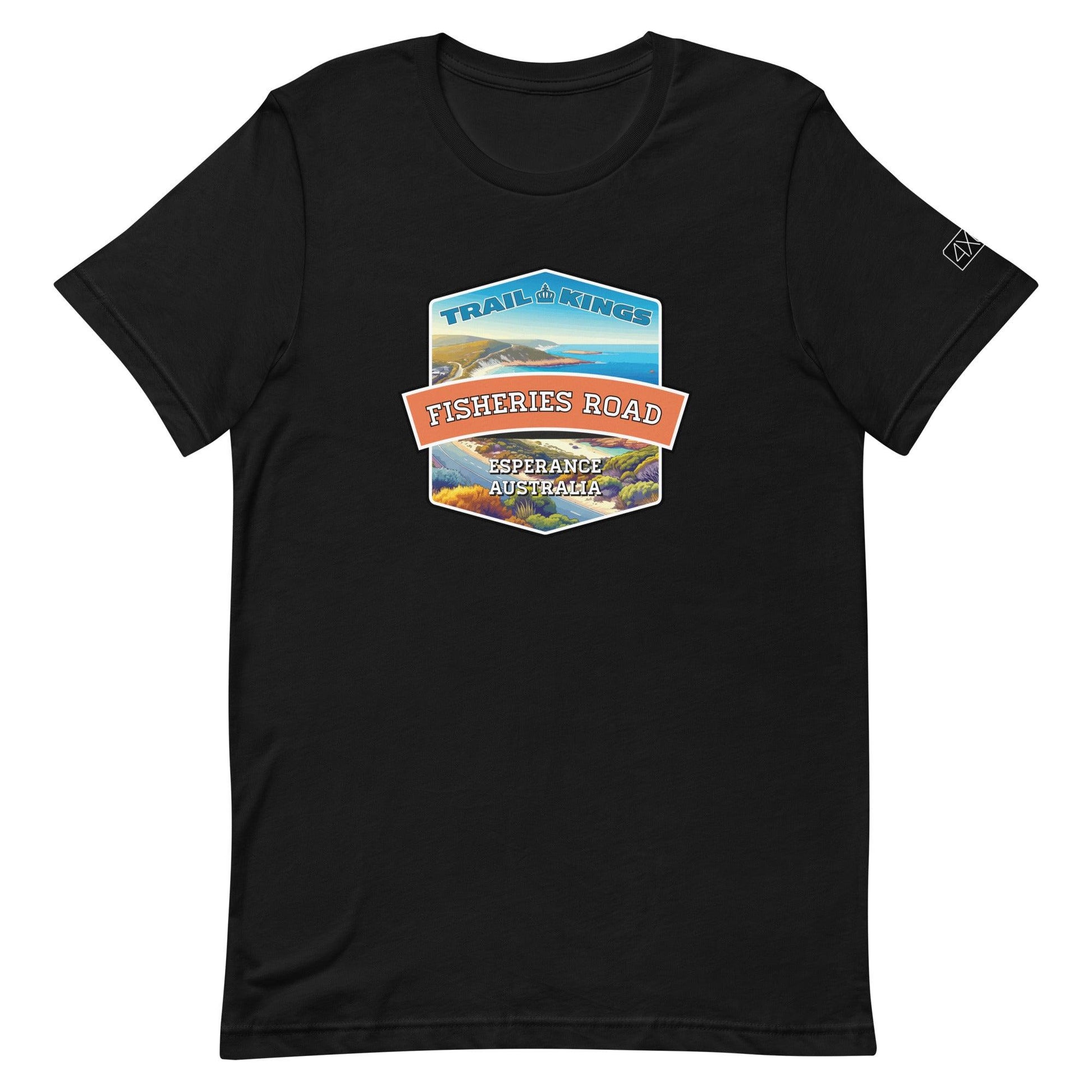 Trail Kings: Fisheries Road - Unisex t-shirt in black