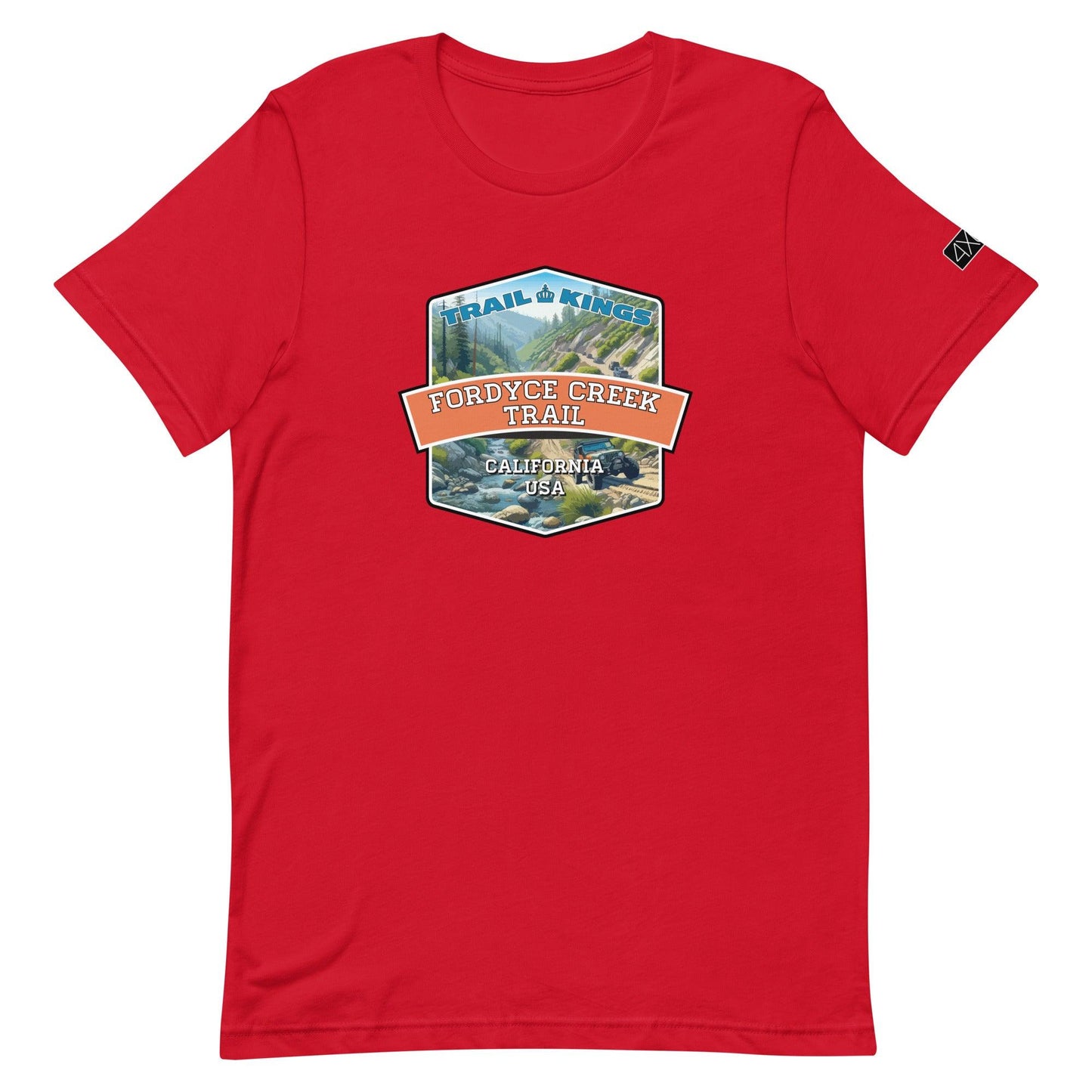 Trail Kings: Fordyce Creek Trail - Unisex t-shirt in red