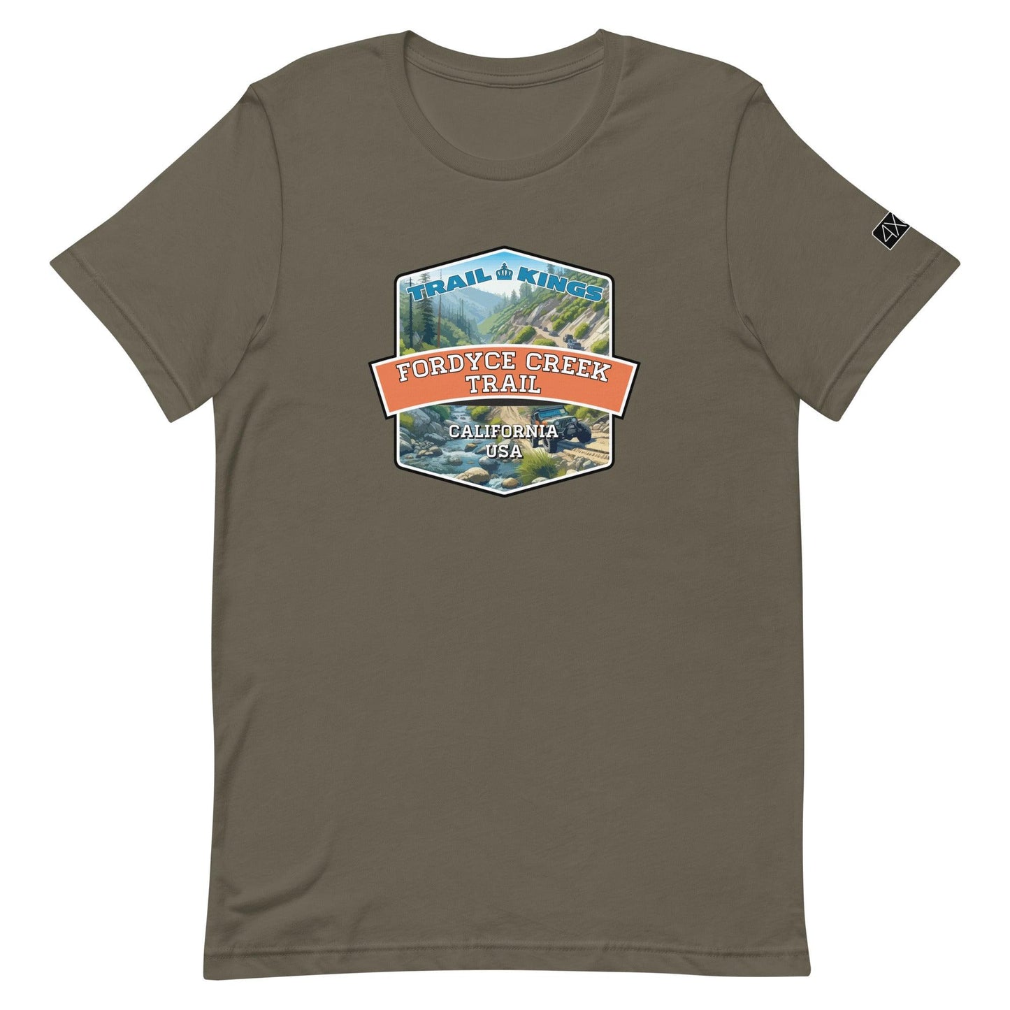 Trail Kings: Fordyce Creek Trail - Unisex t-shirt in army