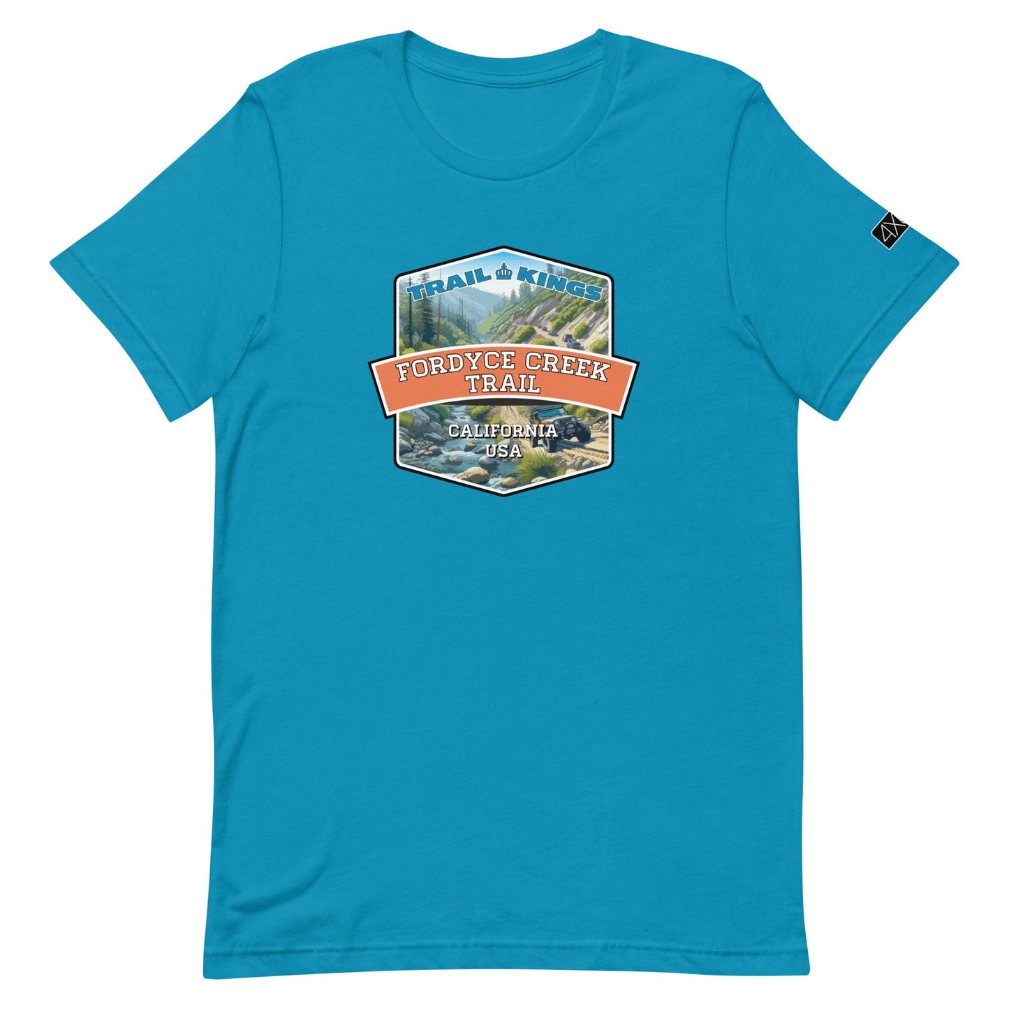 Trail Kings: Fordyce Creek Trail - Unisex t-shirt in aqua