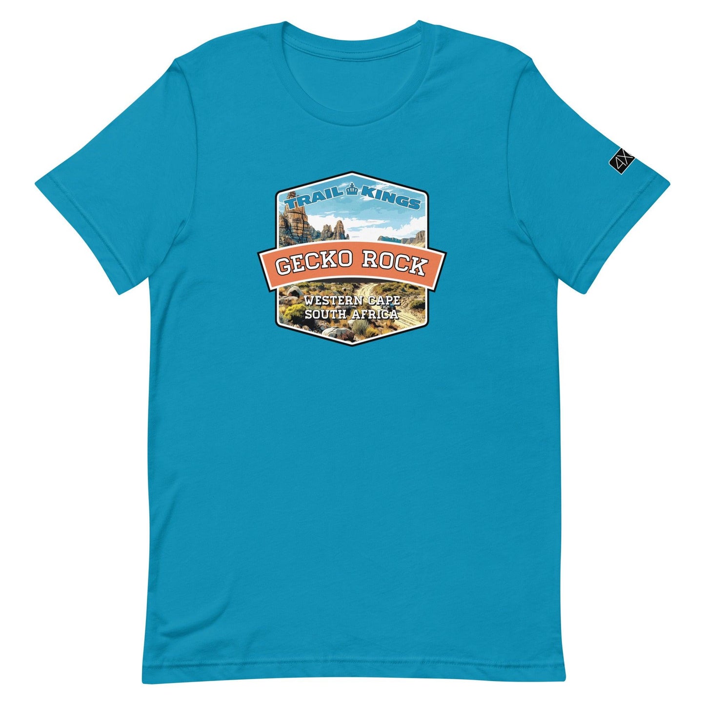 Trail Kings: Gecko Rock - Unisex t-shirt in aqua