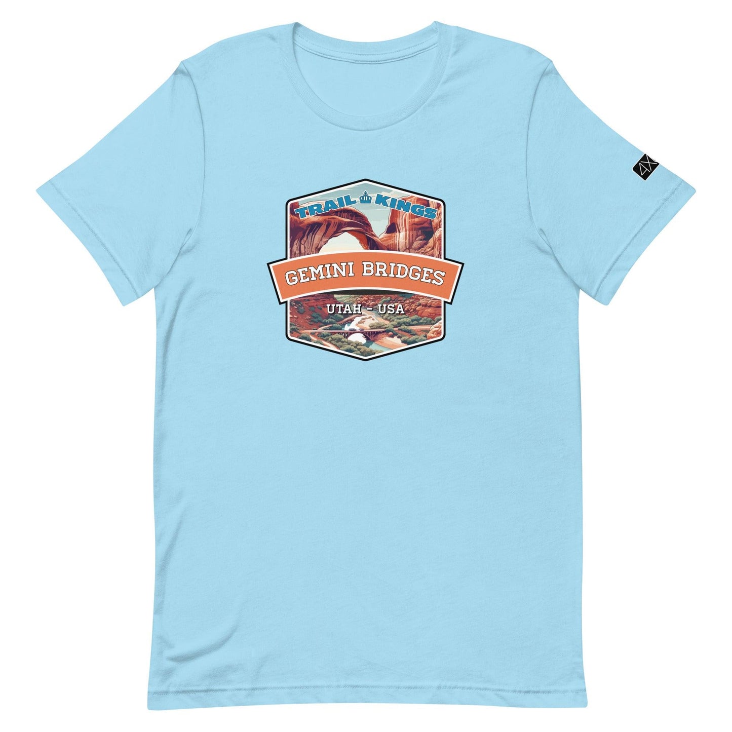 Trail Kings: Gemini Bridges - Unisex t-shirt in ocean blue