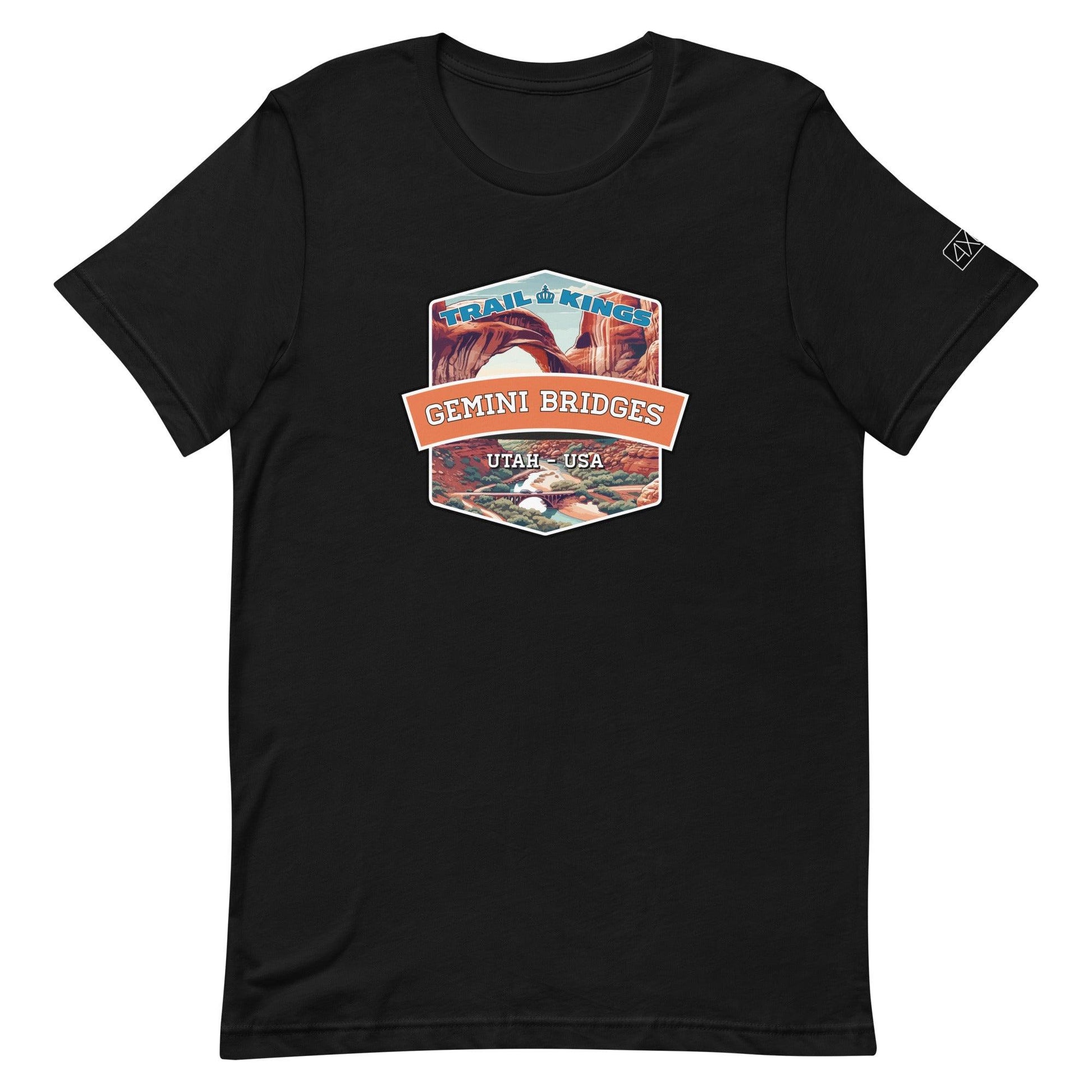 Trail Kings: Gemini Bridges - Unisex t-shirt in black