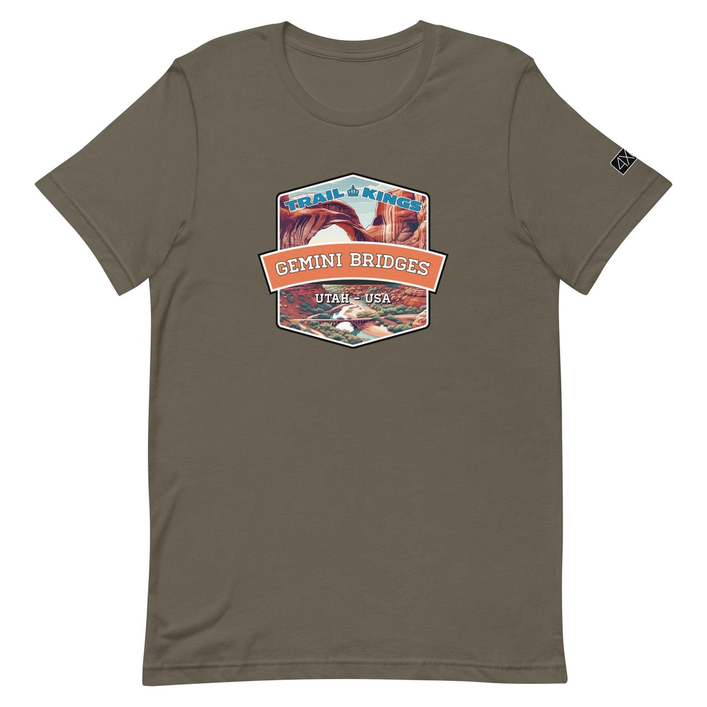 Trail Kings: Gemini Bridges - Unisex t-shirt in army