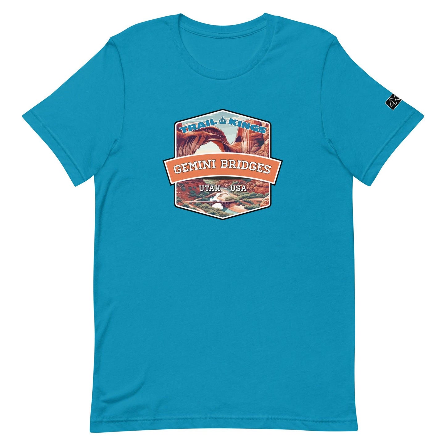 Trail Kings: Gemini Bridges - Unisex t-shirt in aqua