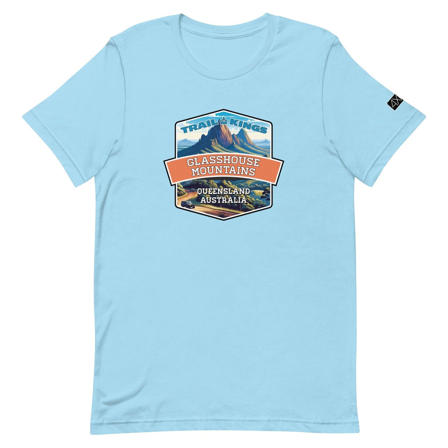 Trail Kings: Glasshouse Mountains - Unisex t-shirt in ocean blue