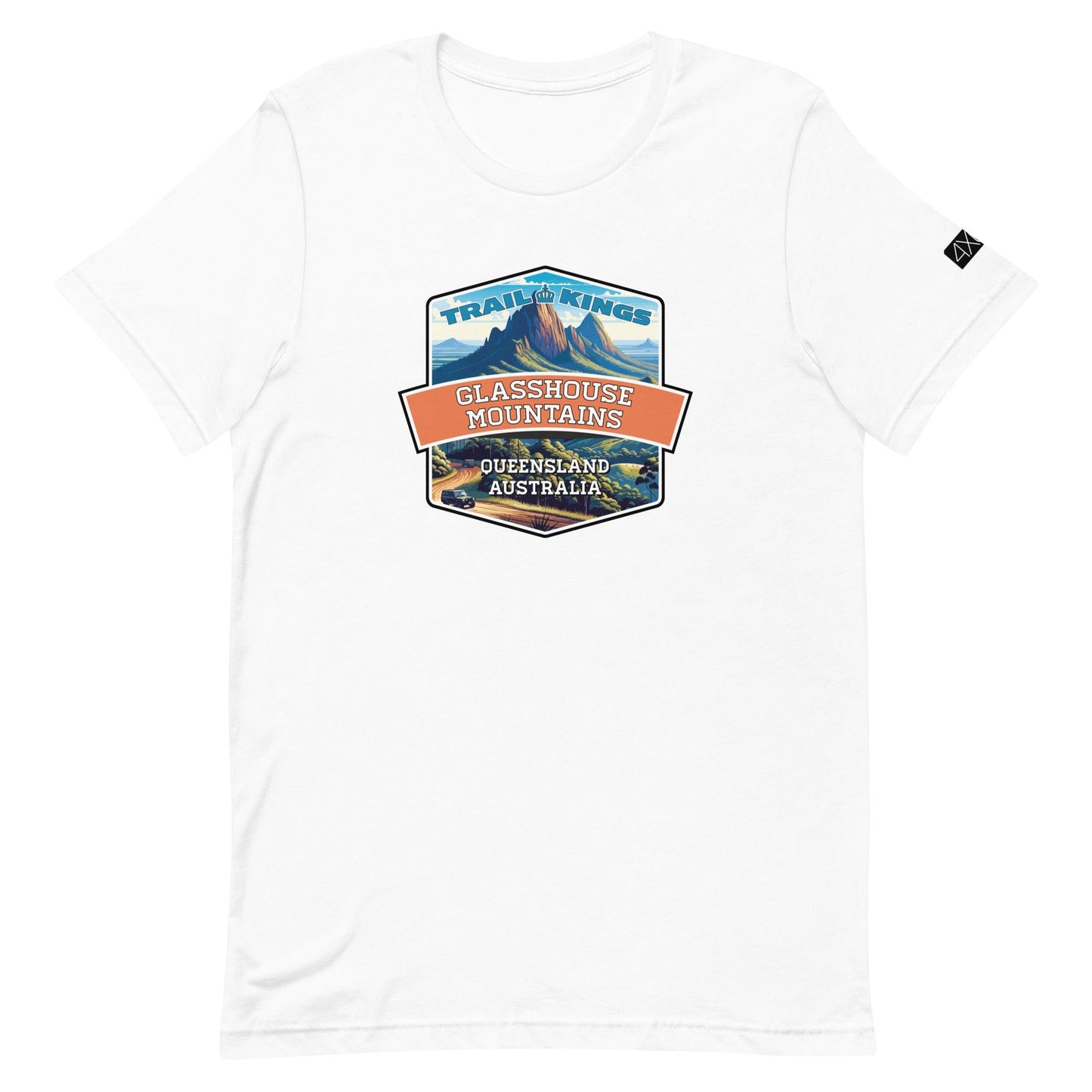 Trail Kings: Glasshouse Mountains - Unisex t-shirt in white